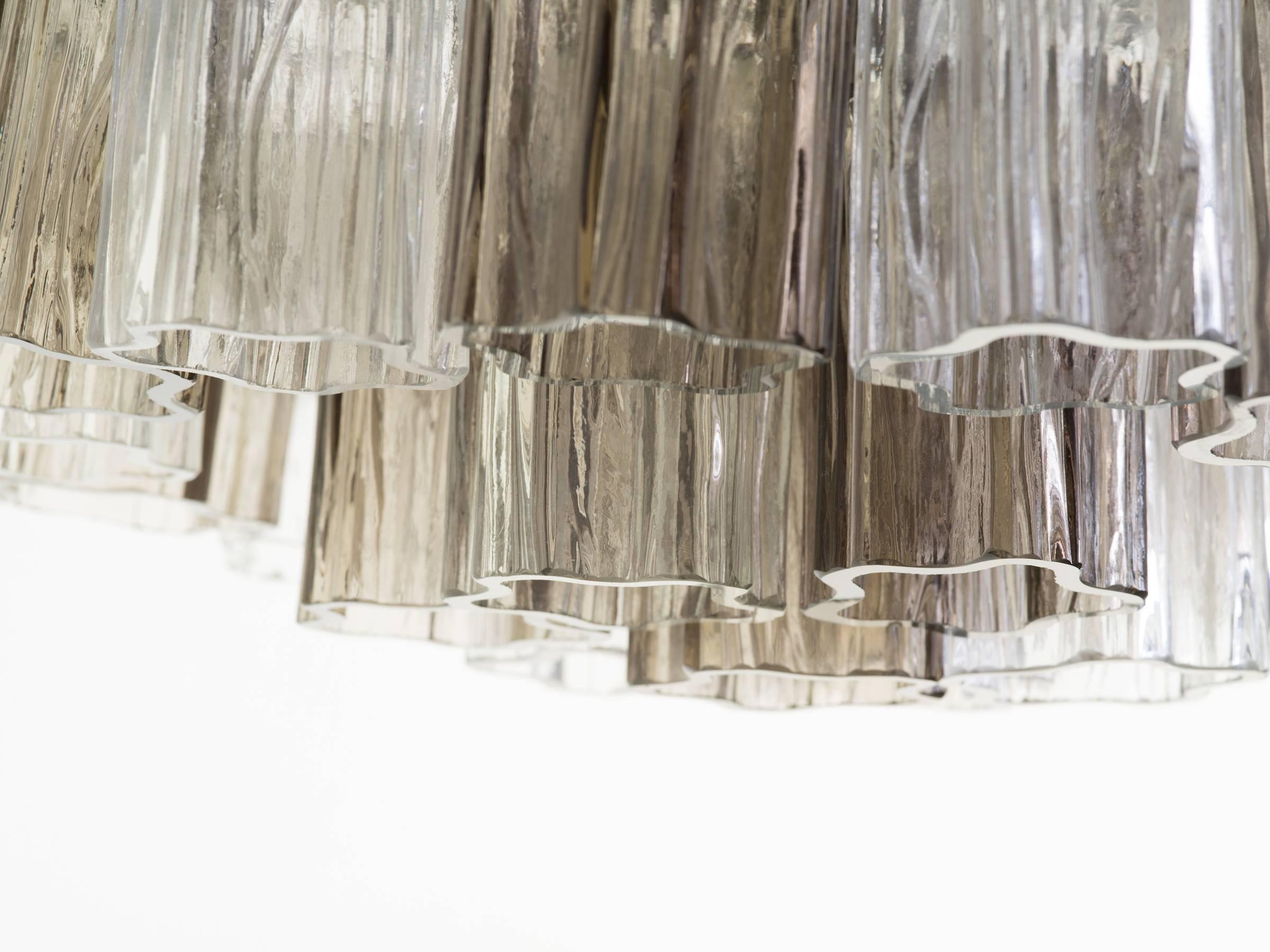 Late 20th Century Tronchi Three-Tiered Chandelier For Sale