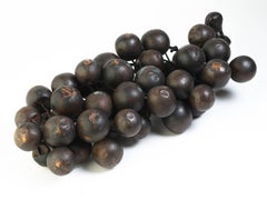 Large Sculpture of Bronze Grape Cluster
