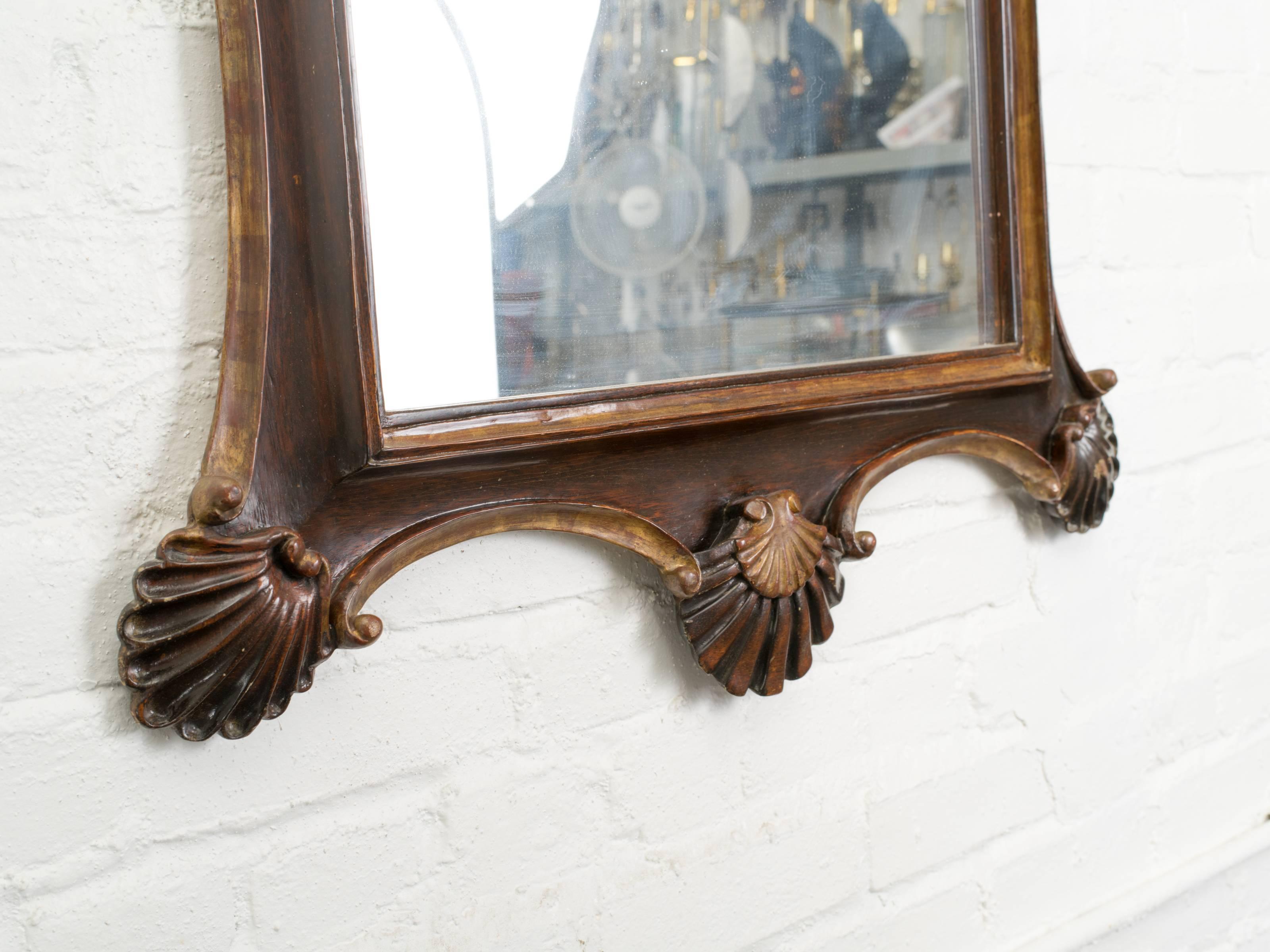 Antique Italian Giltwood Rococo Mirror 4