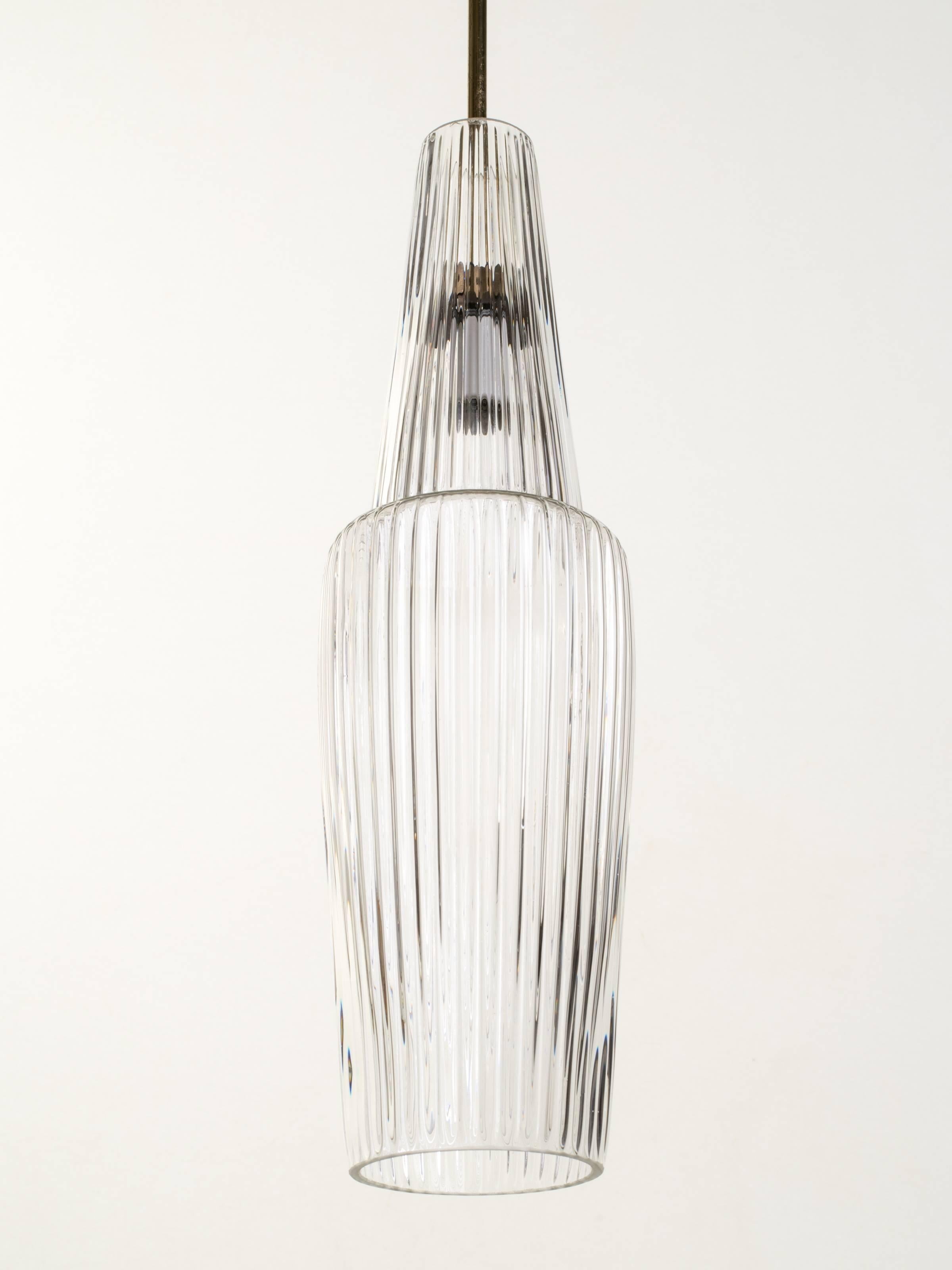 20th Century Pair of Sweden Glass Pendants, 1960s