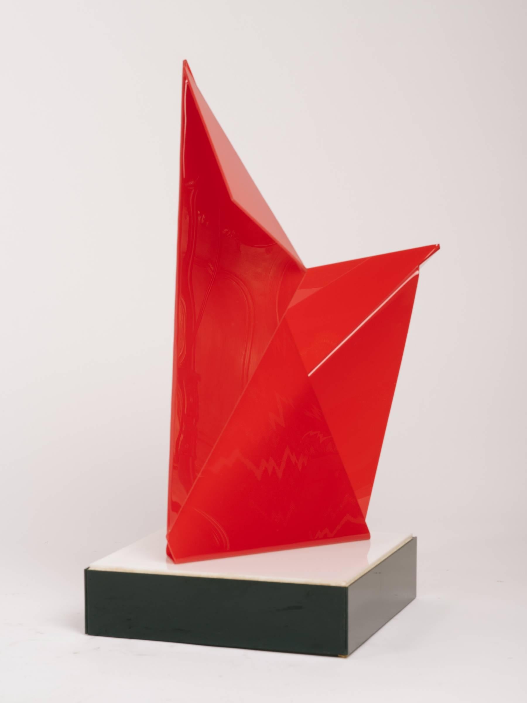 1970s Acrylic Abstract Sculpture by Lore Behrendt 1