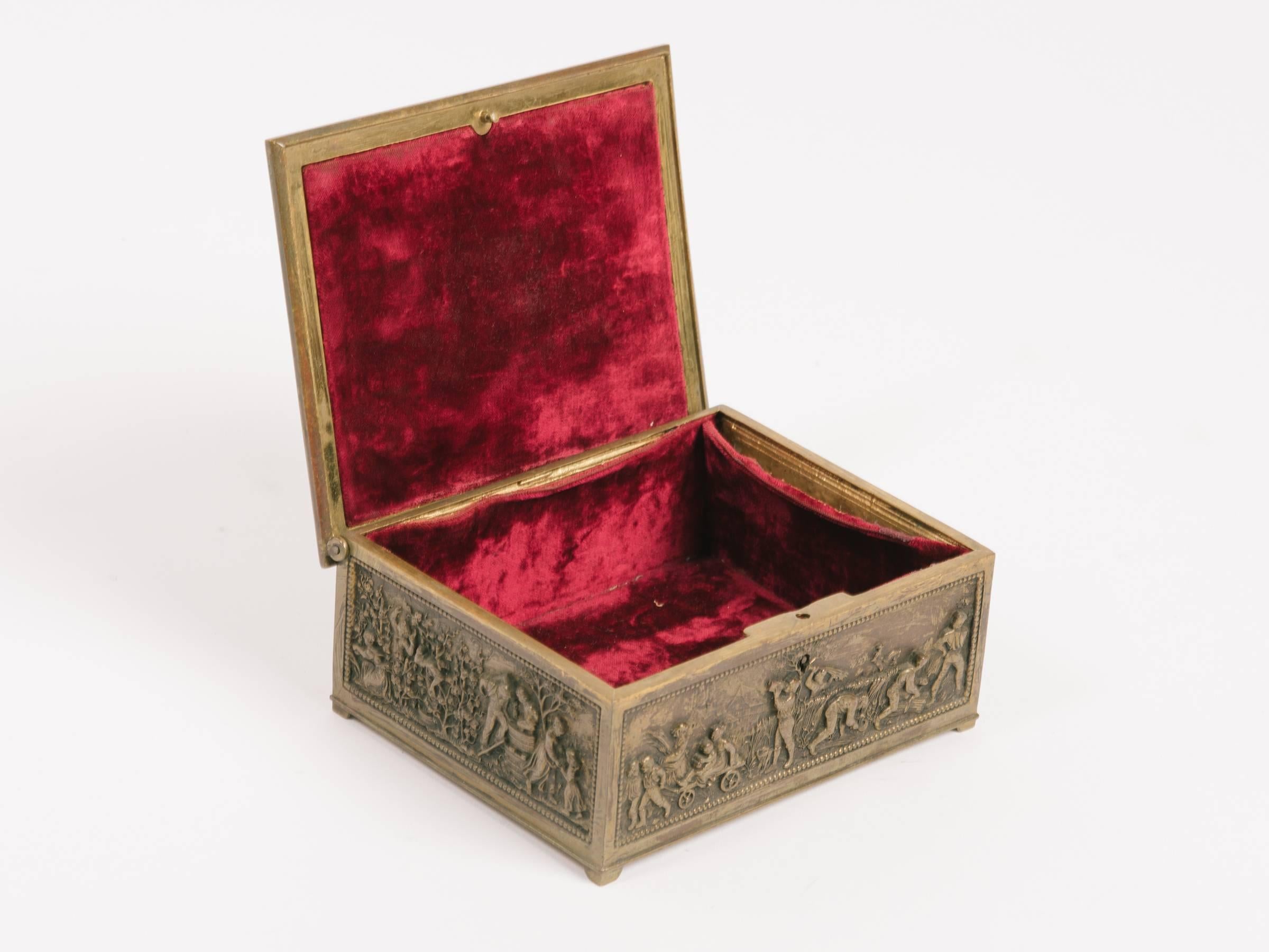 1880s English Brass Box 2