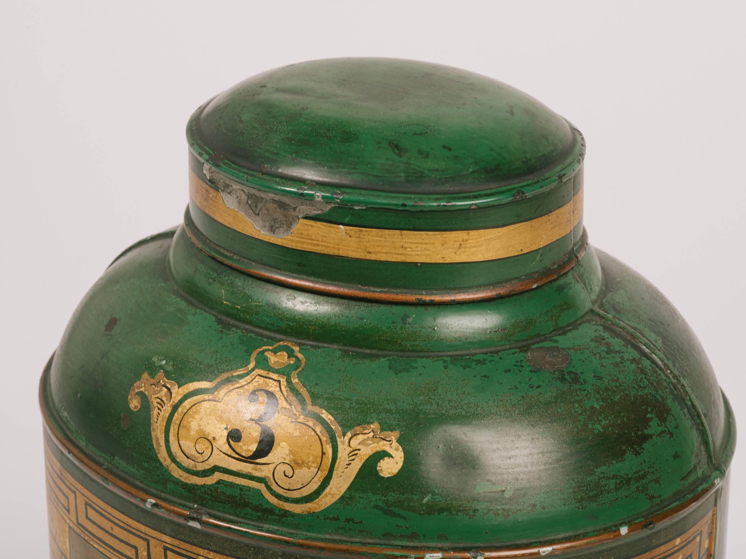 1870s English Tole Tea Canister 1