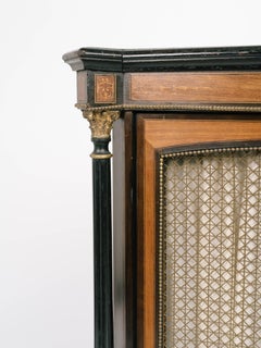 1880s Victorian Cabinet with Ebonized Columns