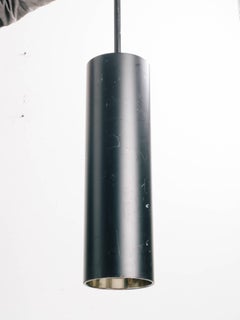 Four 1980s Steel Tubular Pendants