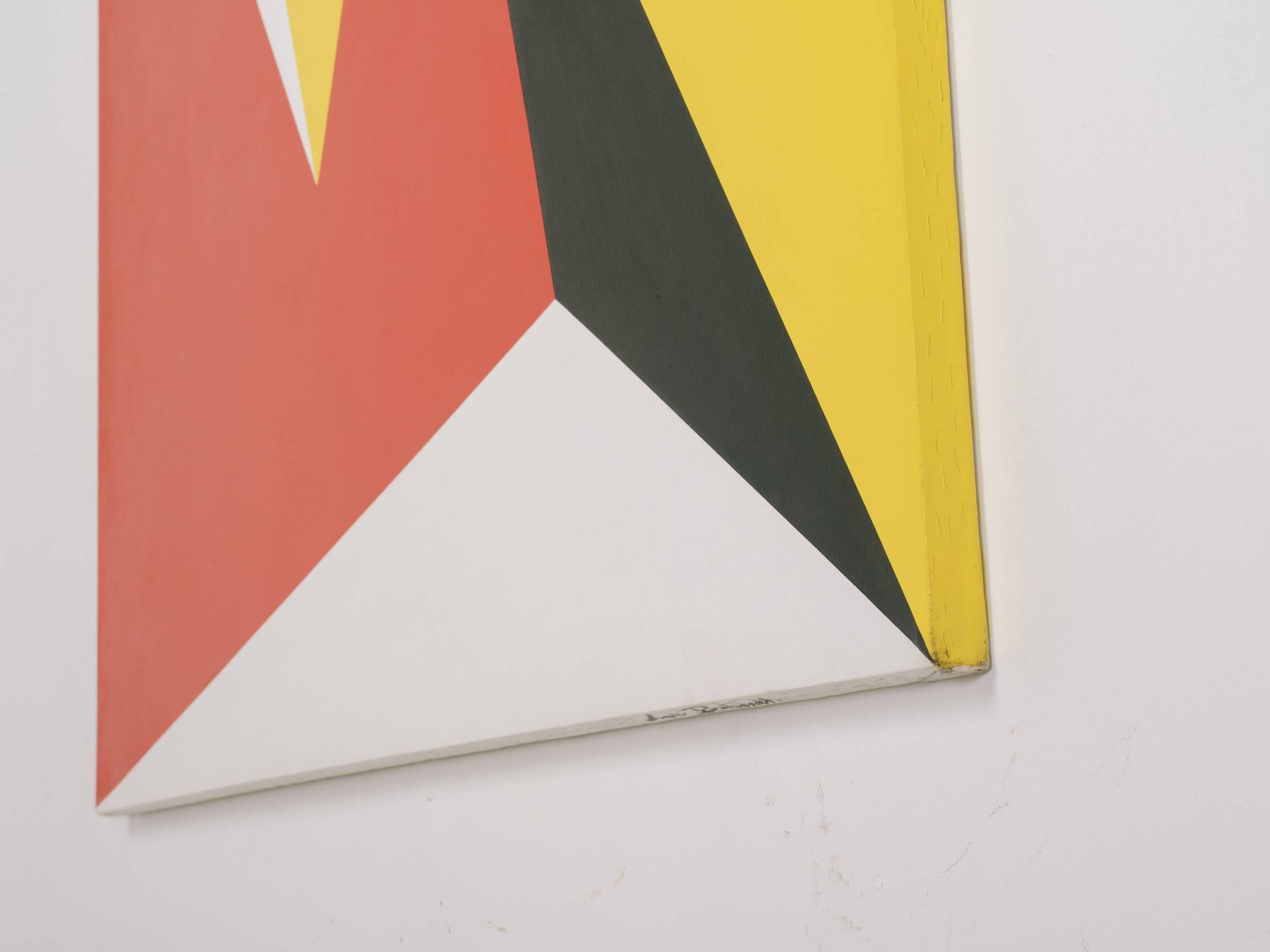 Large Geometric Painting, 1970s 1