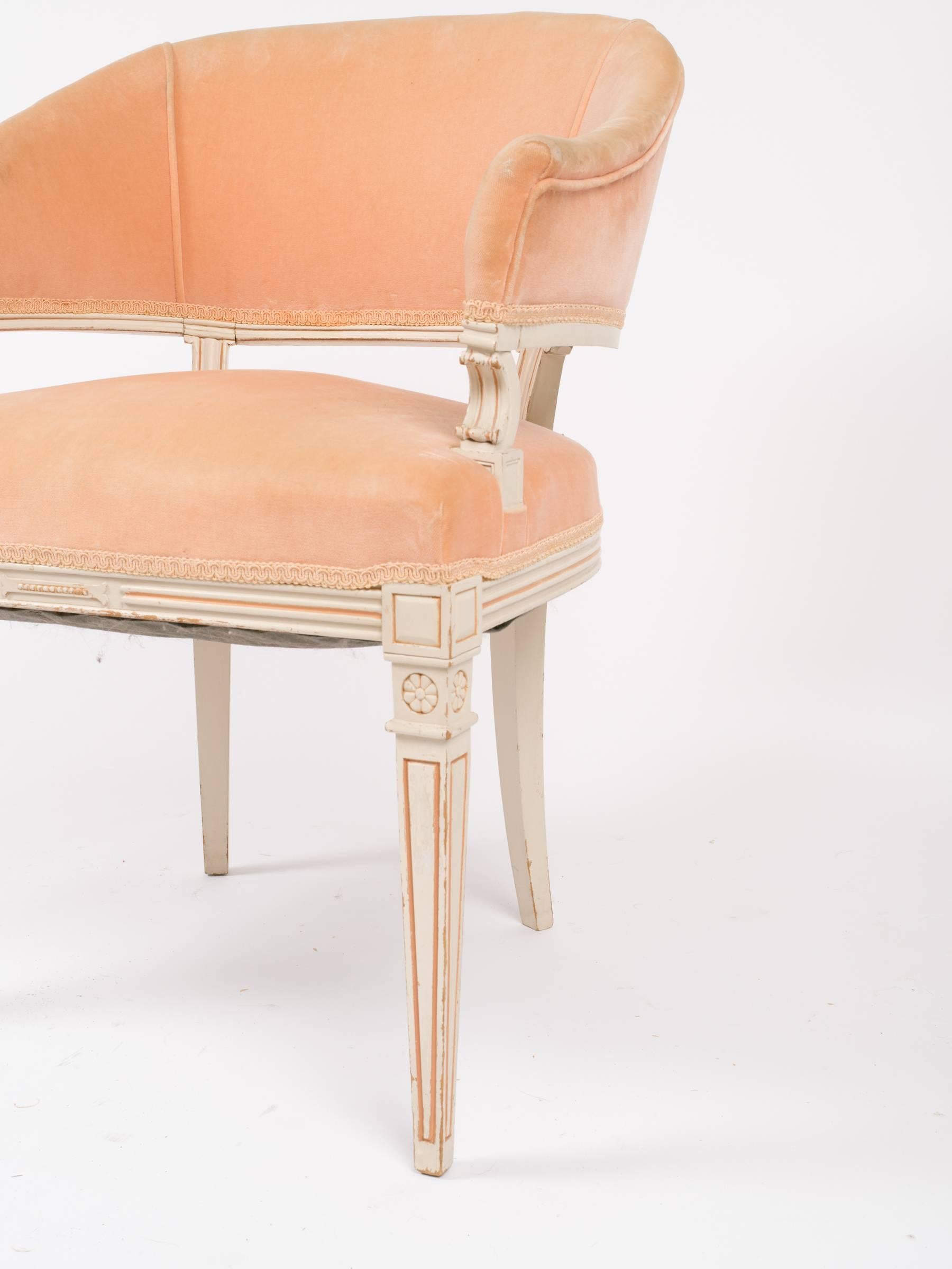 Mid-20th Century 1940s Pair of Louis XVI Style Chairs