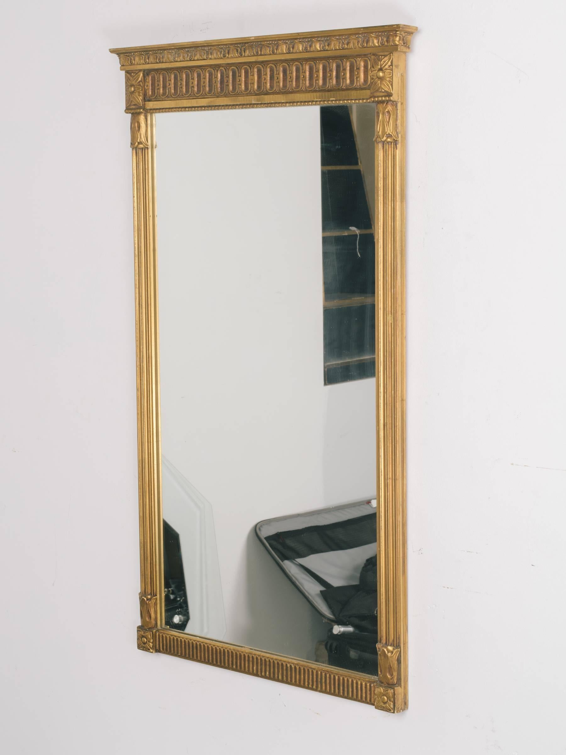 Pair of 1960s Regency style wood gilt mirrors.