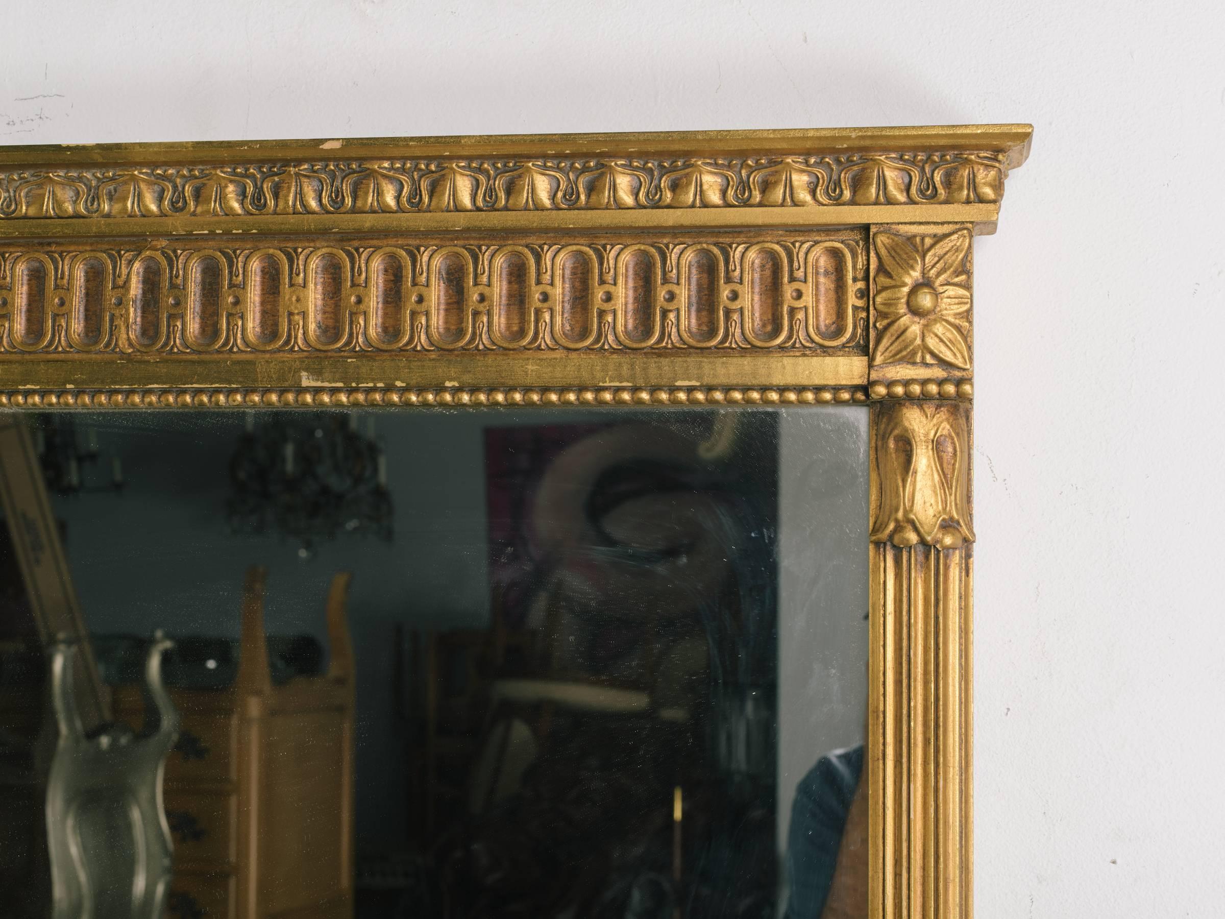 Mid-20th Century Pair of 1960s Regency Style Wood Gilt Mirrors