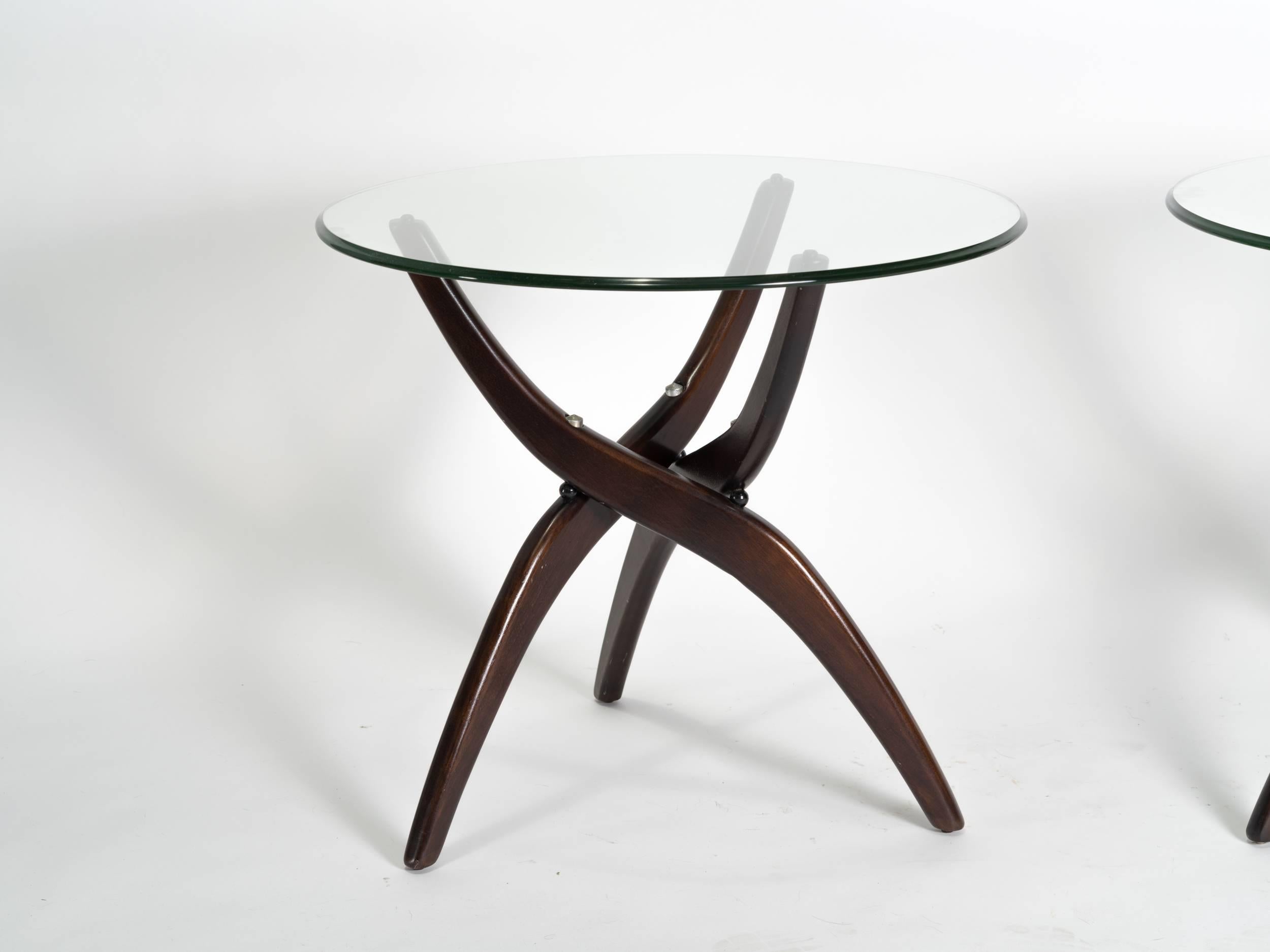 Mid-Century Modern Pair of Sculptural Side Tables by Adrian Pearsall