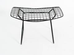 1970s Harry Bertoia Black Wire Stool for Knoll