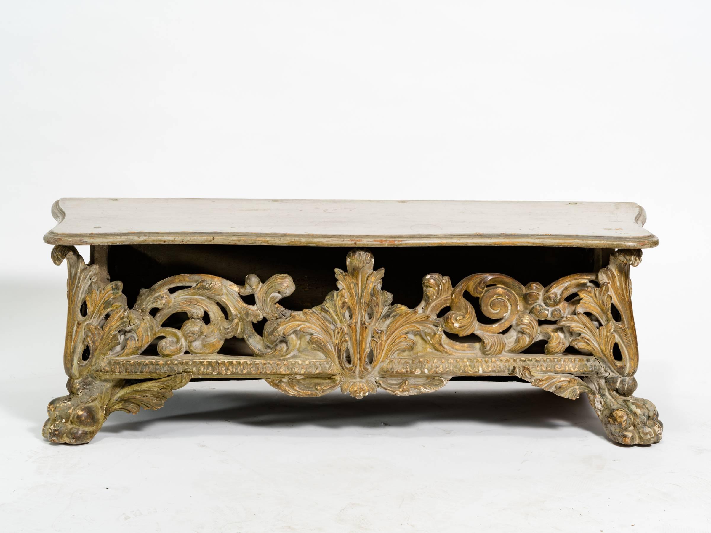Early 19th Century Italian Baroque Bench