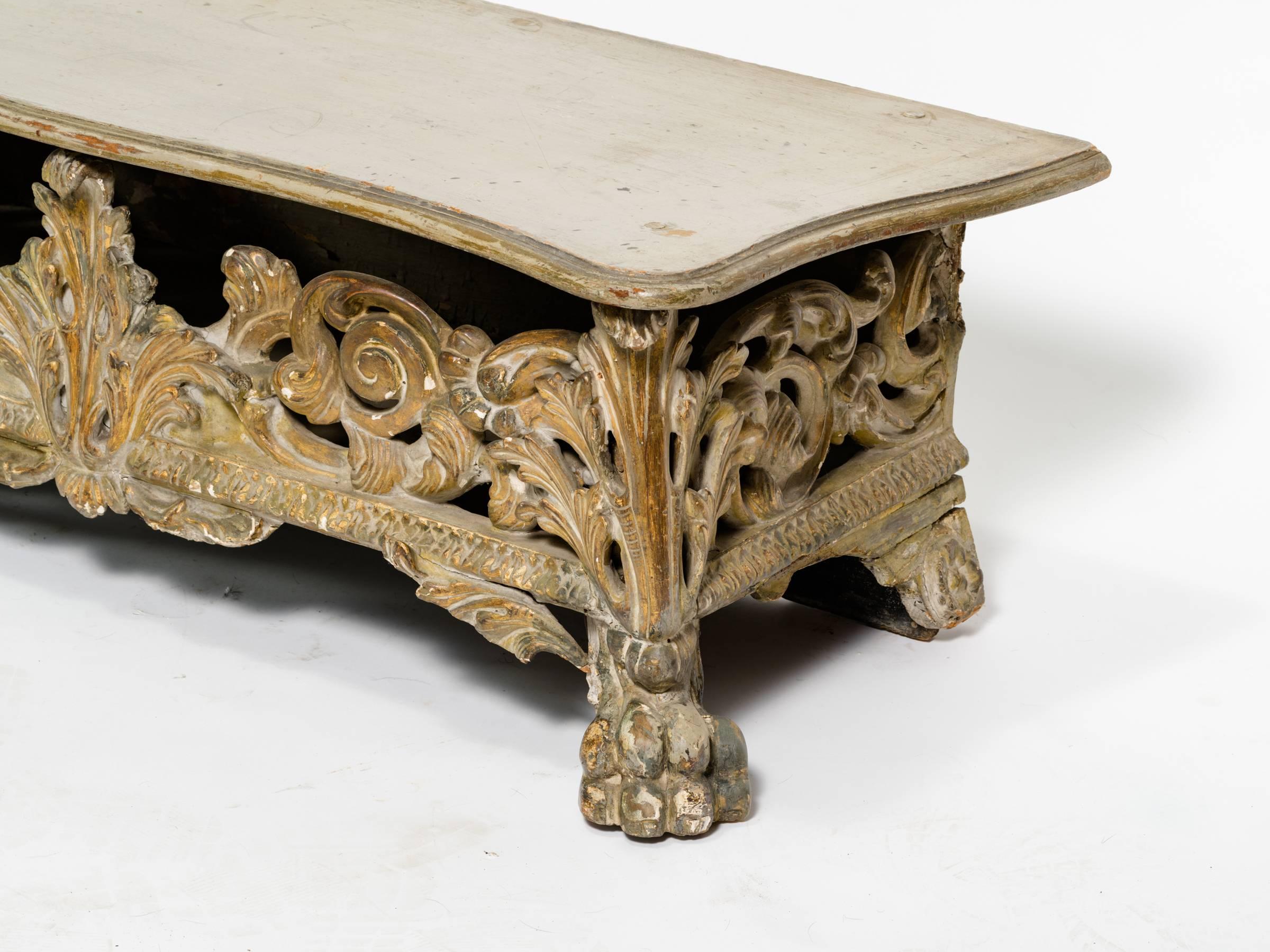 Italian Baroque Bench In Good Condition In Tarrytown, NY
