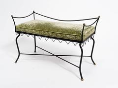 1940s Iron French Bench