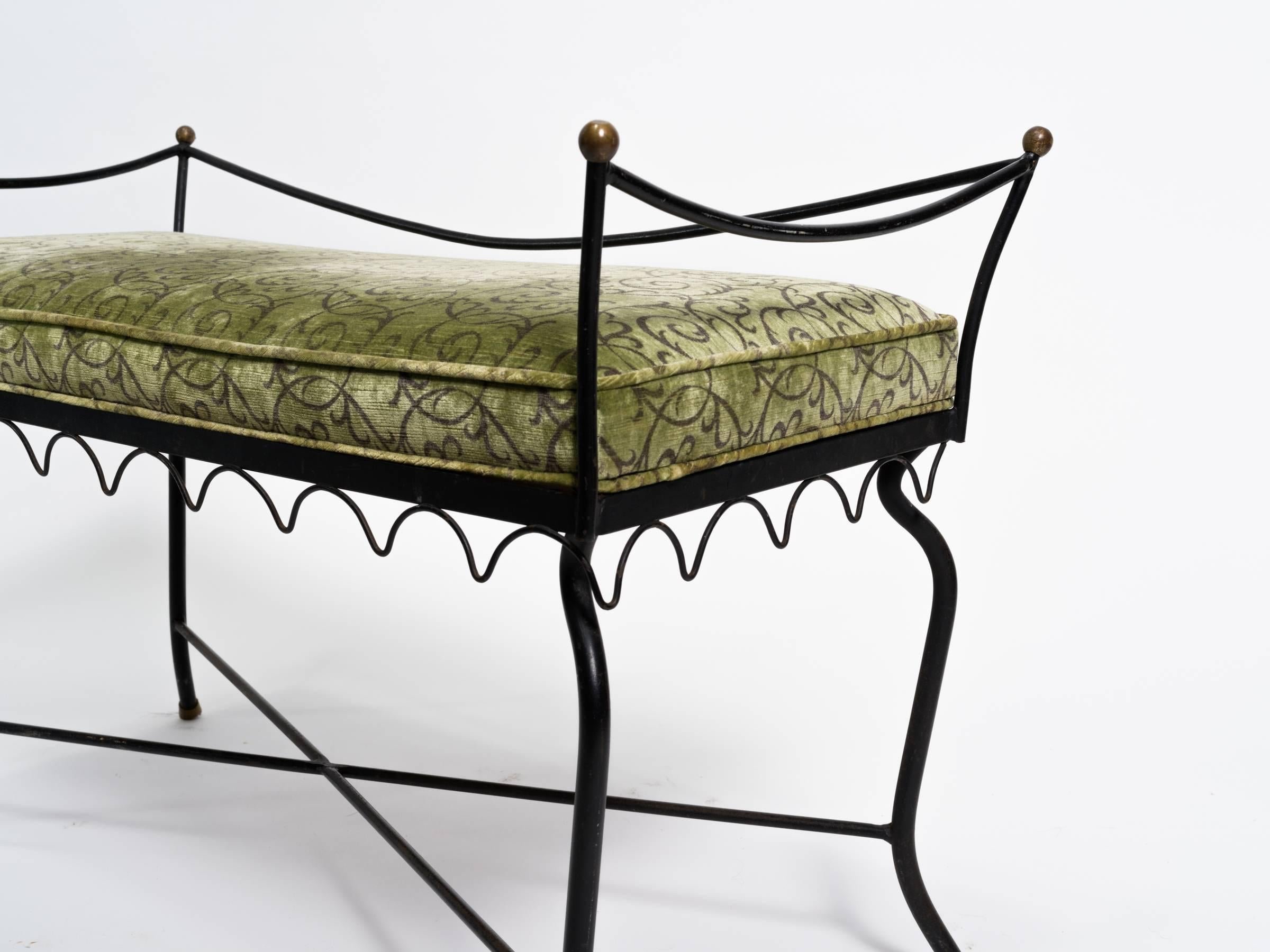 1940s Iron French Bench 1