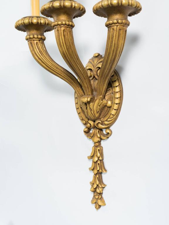 Oversized Carved Wooden Sconces For Sale at 1stdibs