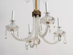 1930s Crystal Plume Chandelier