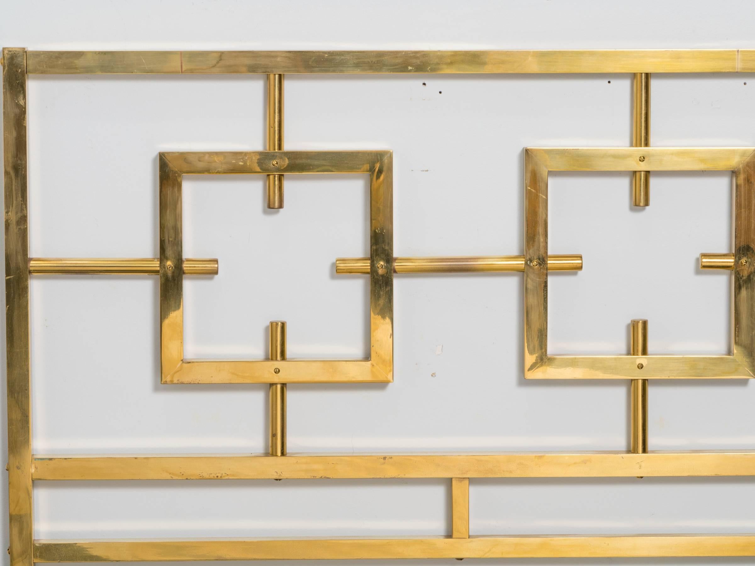 Late 20th Century 4 Mastercraft Brass Headboards/ Daybed