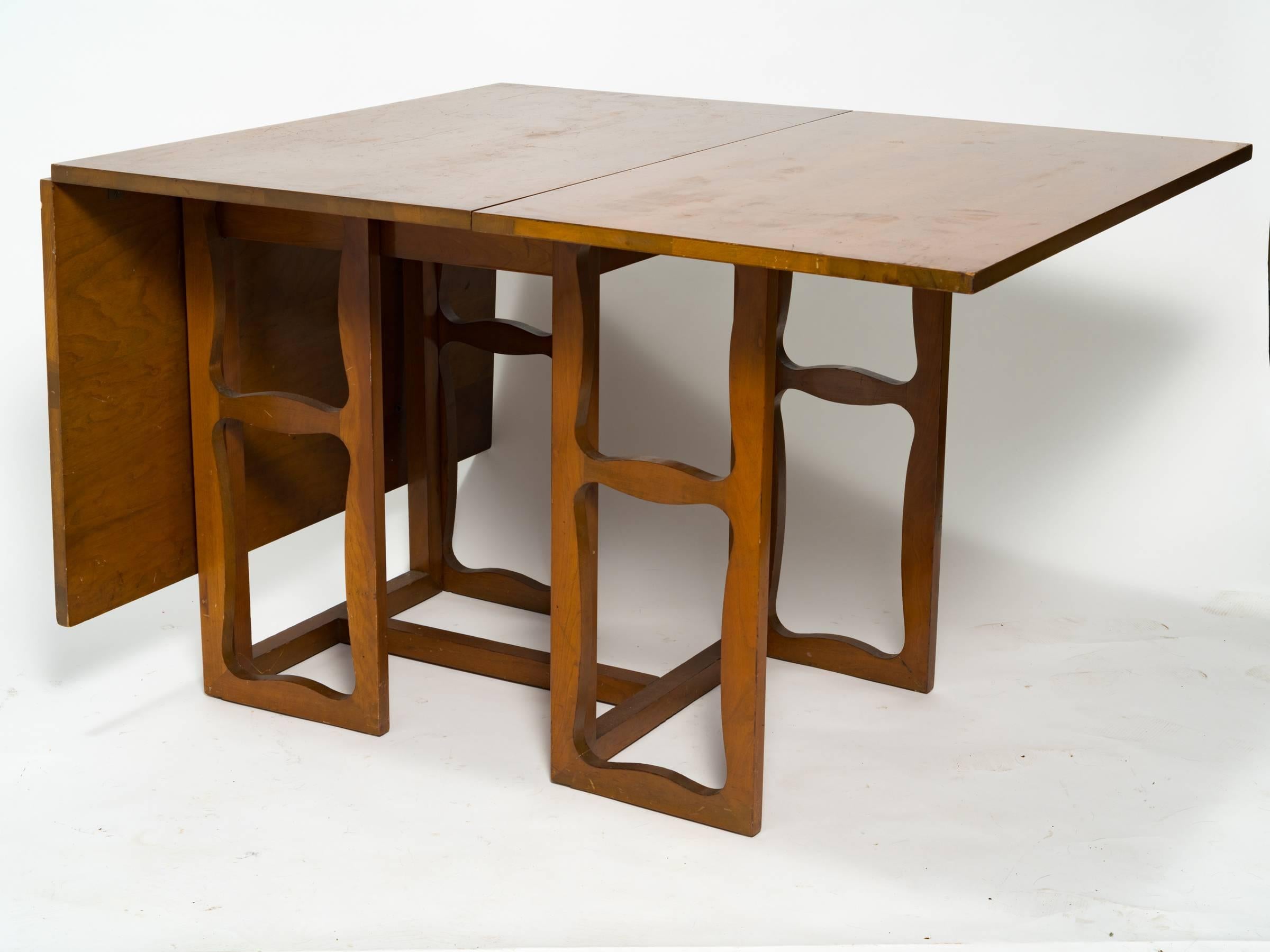 Mid-20th Century 1940s Drop-Leaf Dining Table
