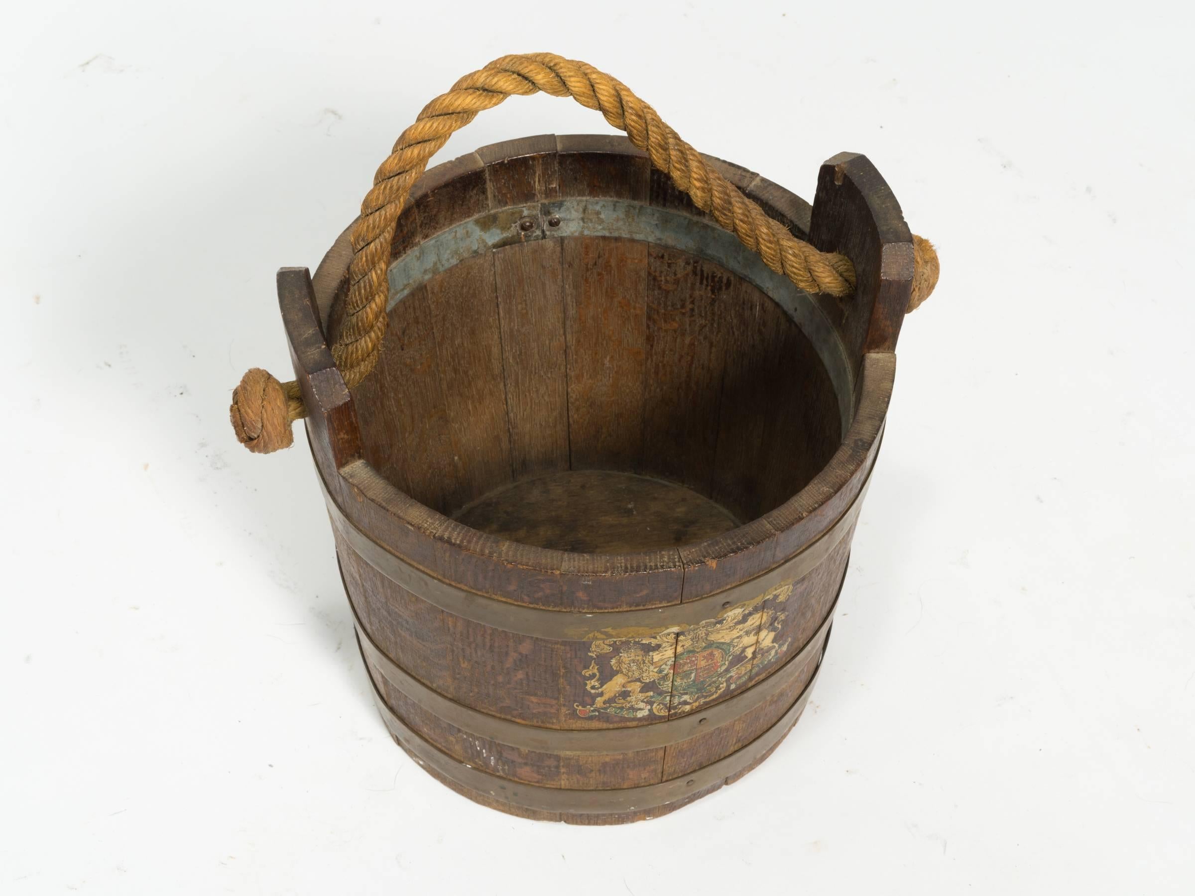 19th century English fire bucket.