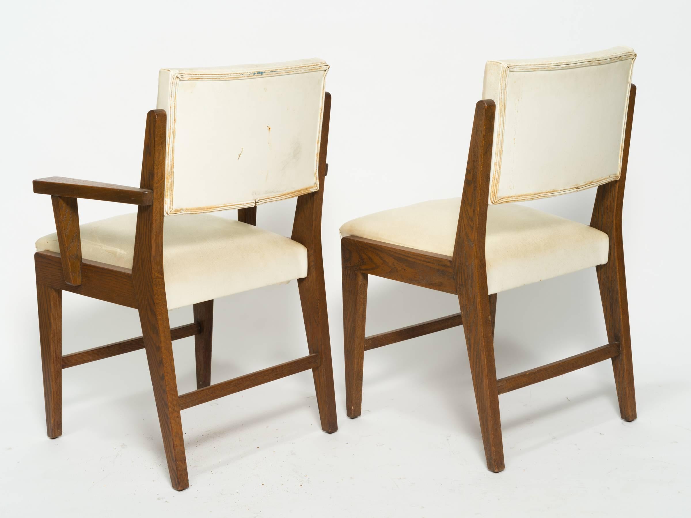 Ten 1950s Wood Dining Chairs For Sale 1