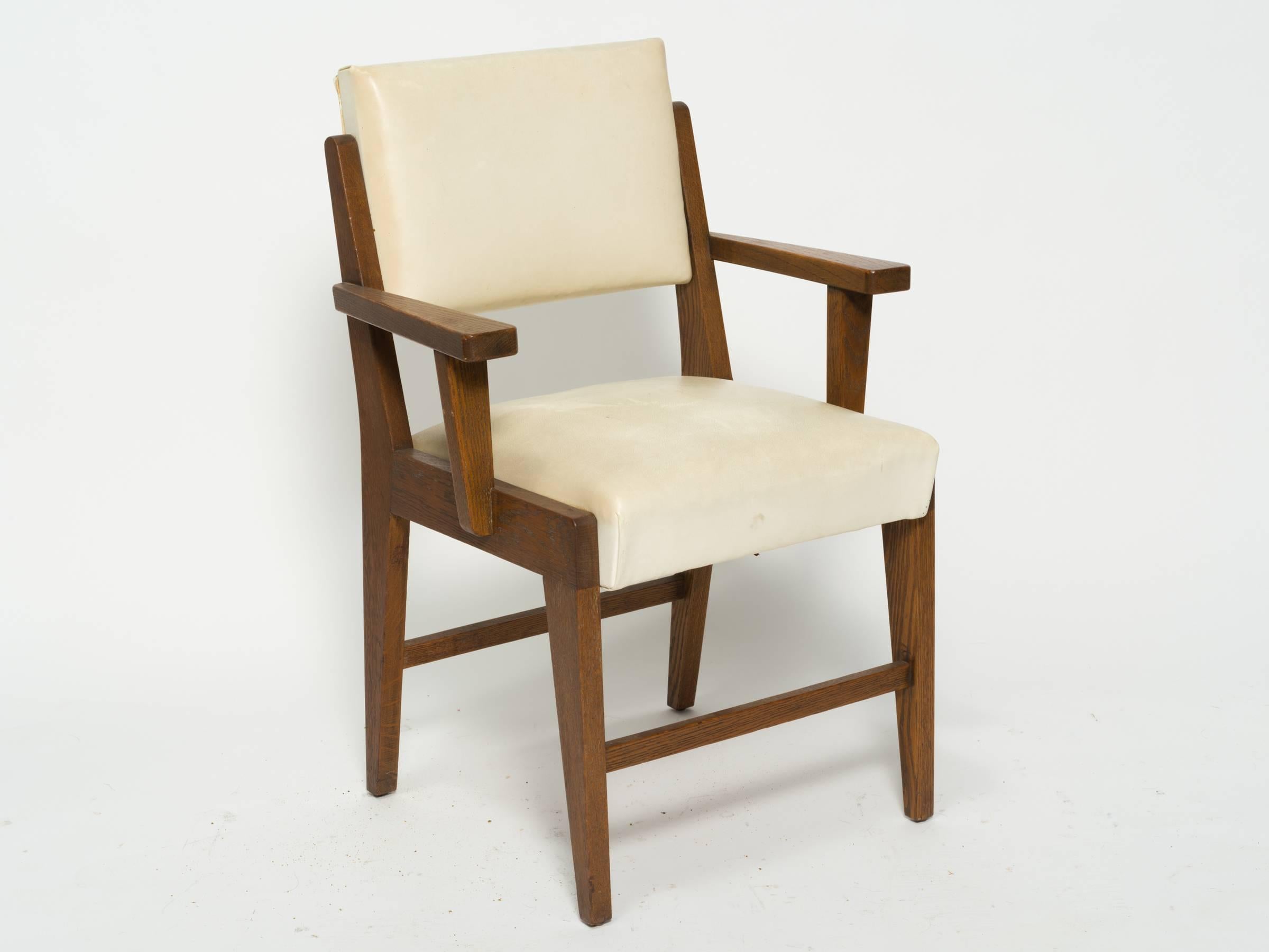 Ten 1950s Wood Dining Chairs In Good Condition For Sale In Tarrytown, NY