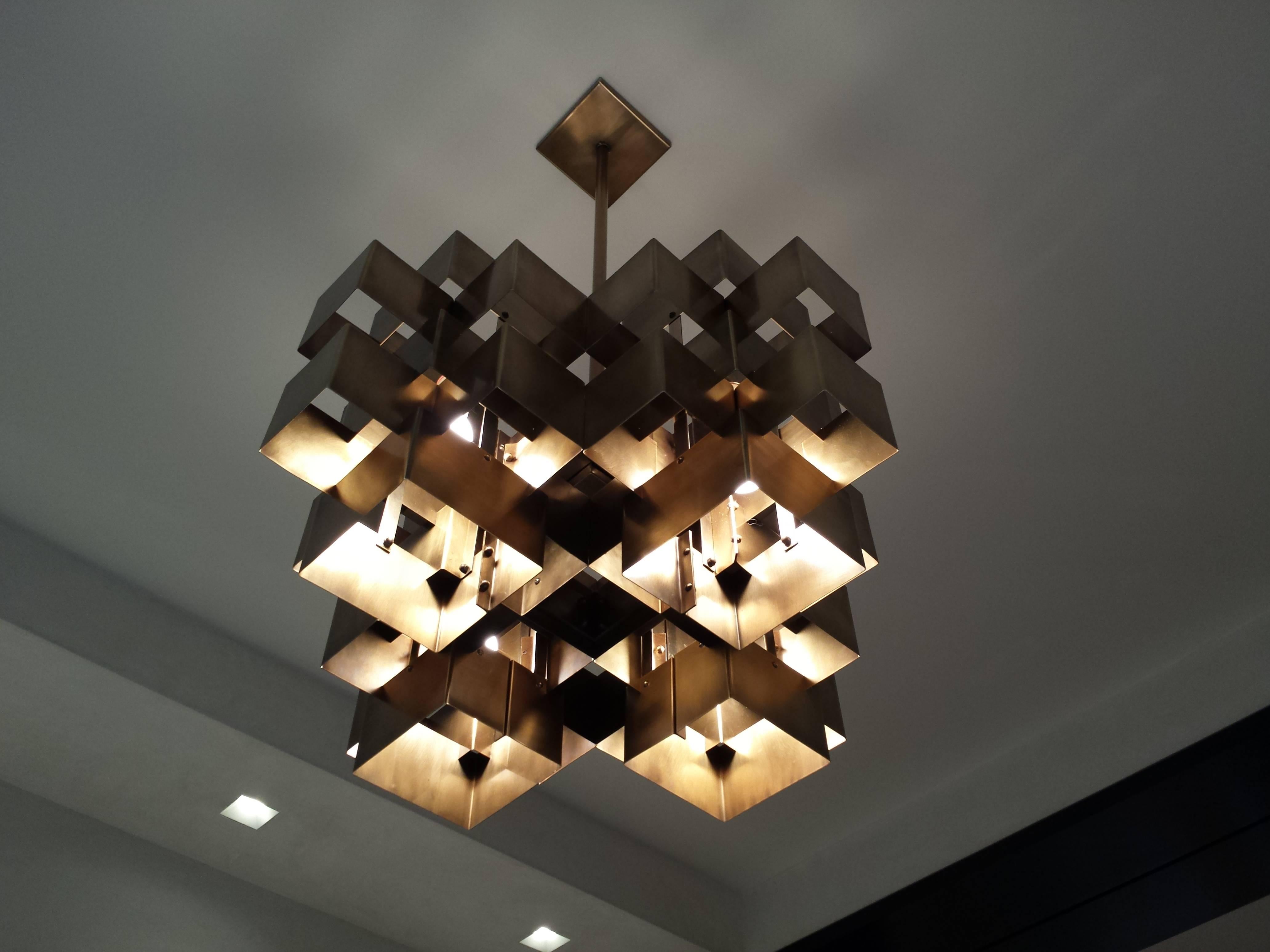 geometric chandeliers
