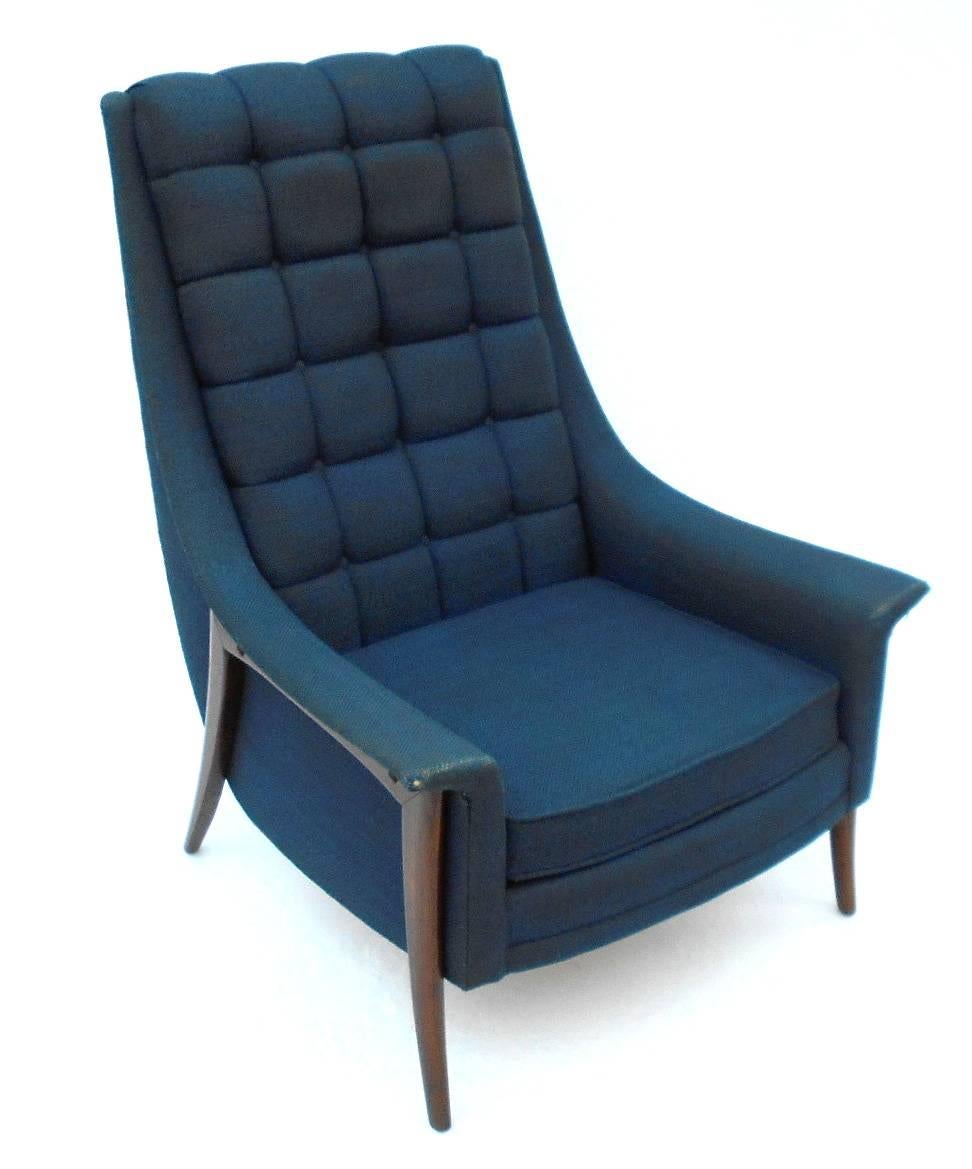 Mid-20th Century High Back Midcentury Lounge Chair by Kroehler