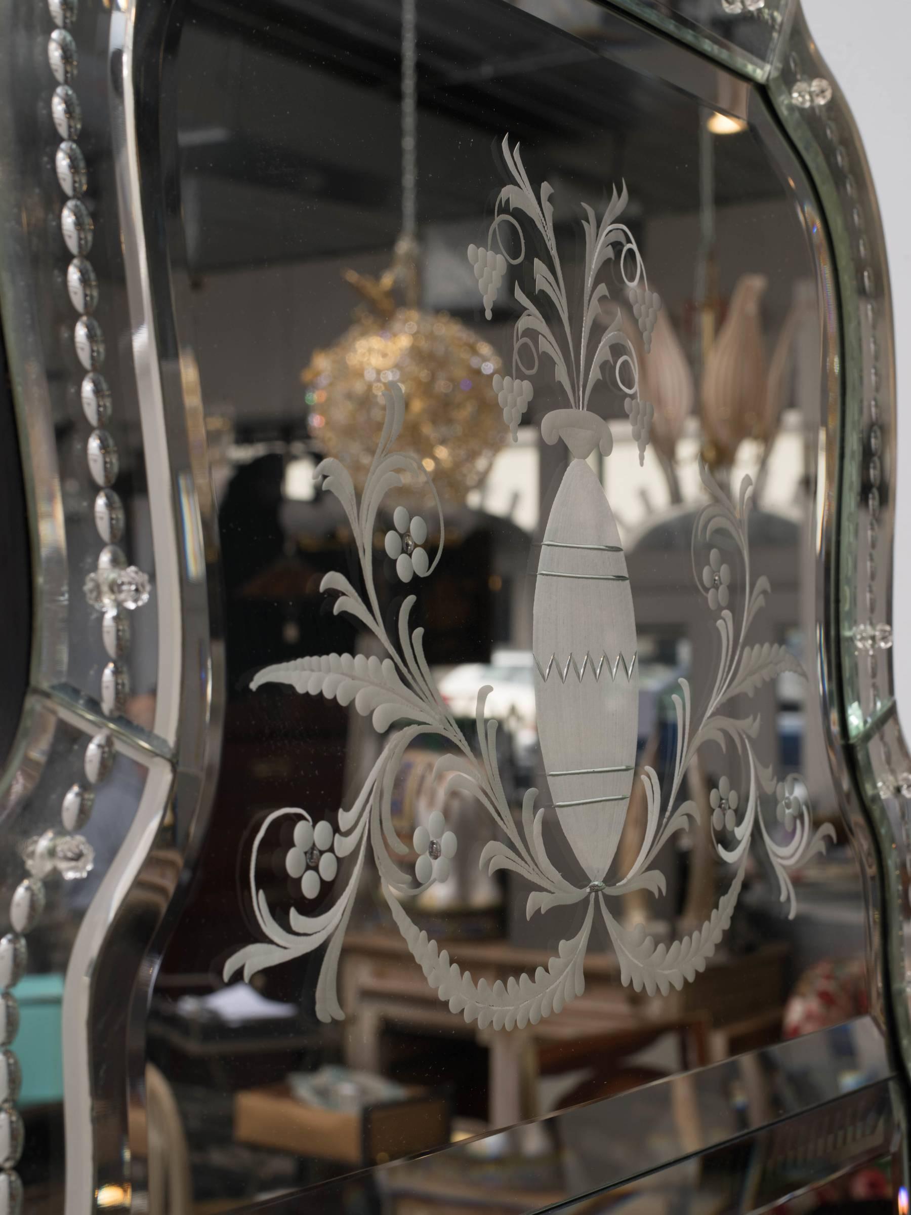 Venetian Etched Mirror 1
