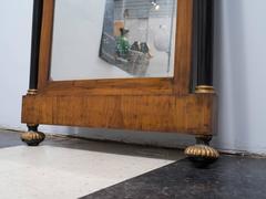 19th Century Classical Mirror with Reverse Painted Scene