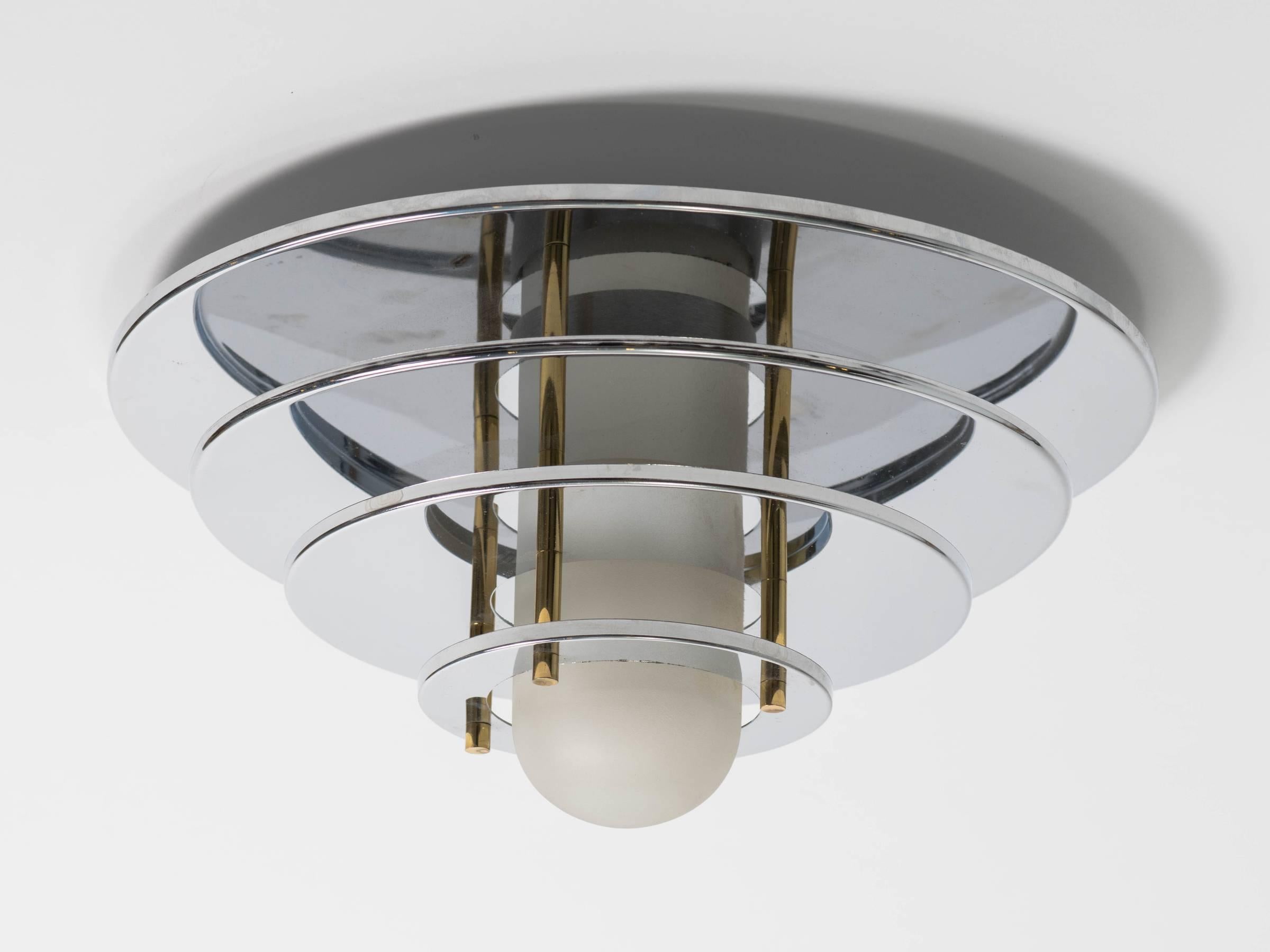 Eight Flush Mounted Chrome Fixtures from the 1980s at 1stDibs | 1980s ...