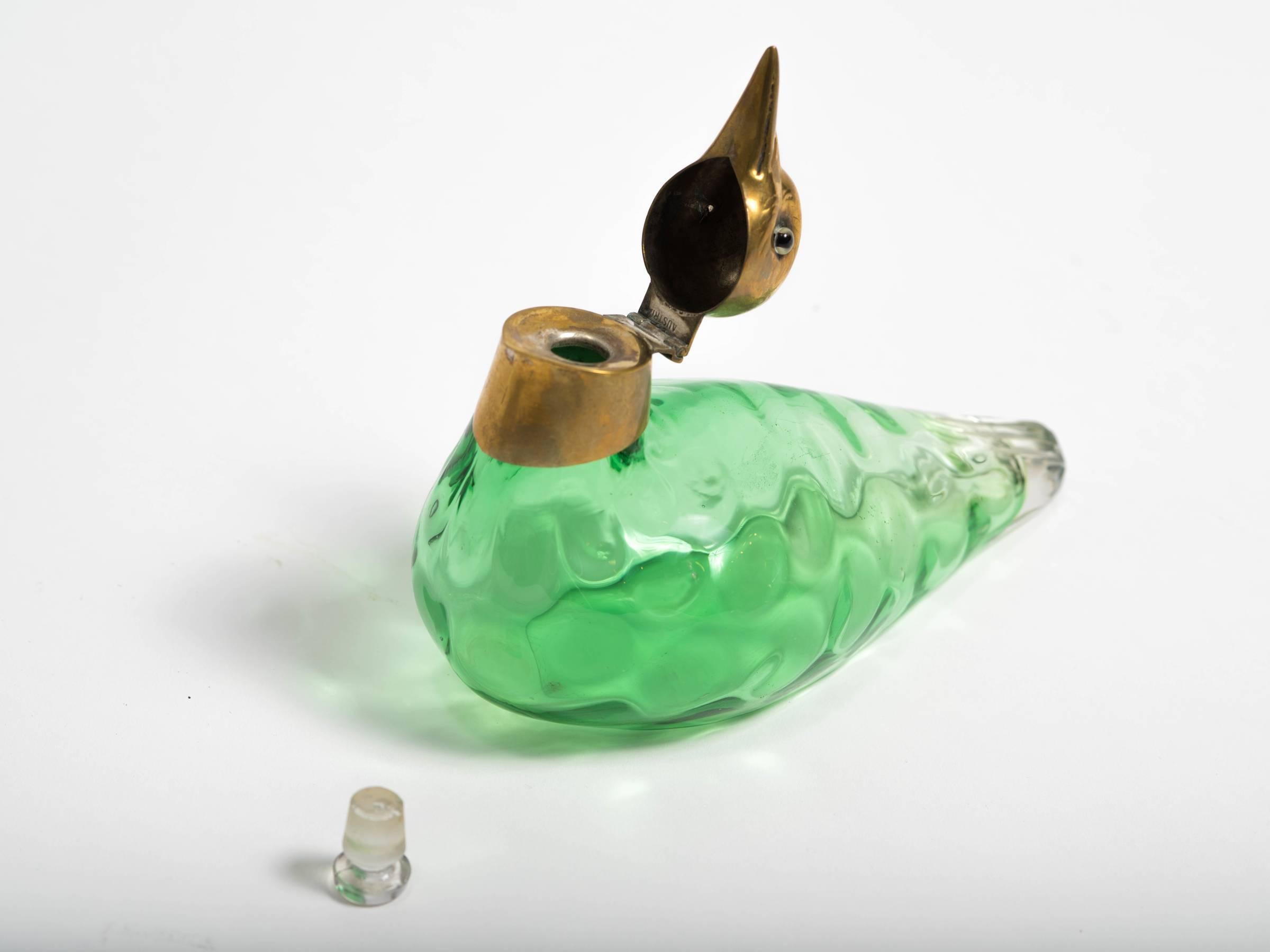 Austrian Perfume Bottle in the Form of a Bird 3