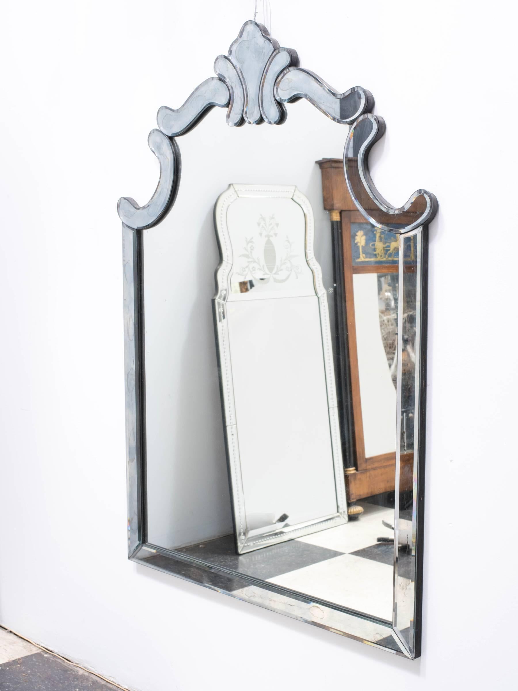 1940s Regency Style Mirror by Marchand For Sale 3