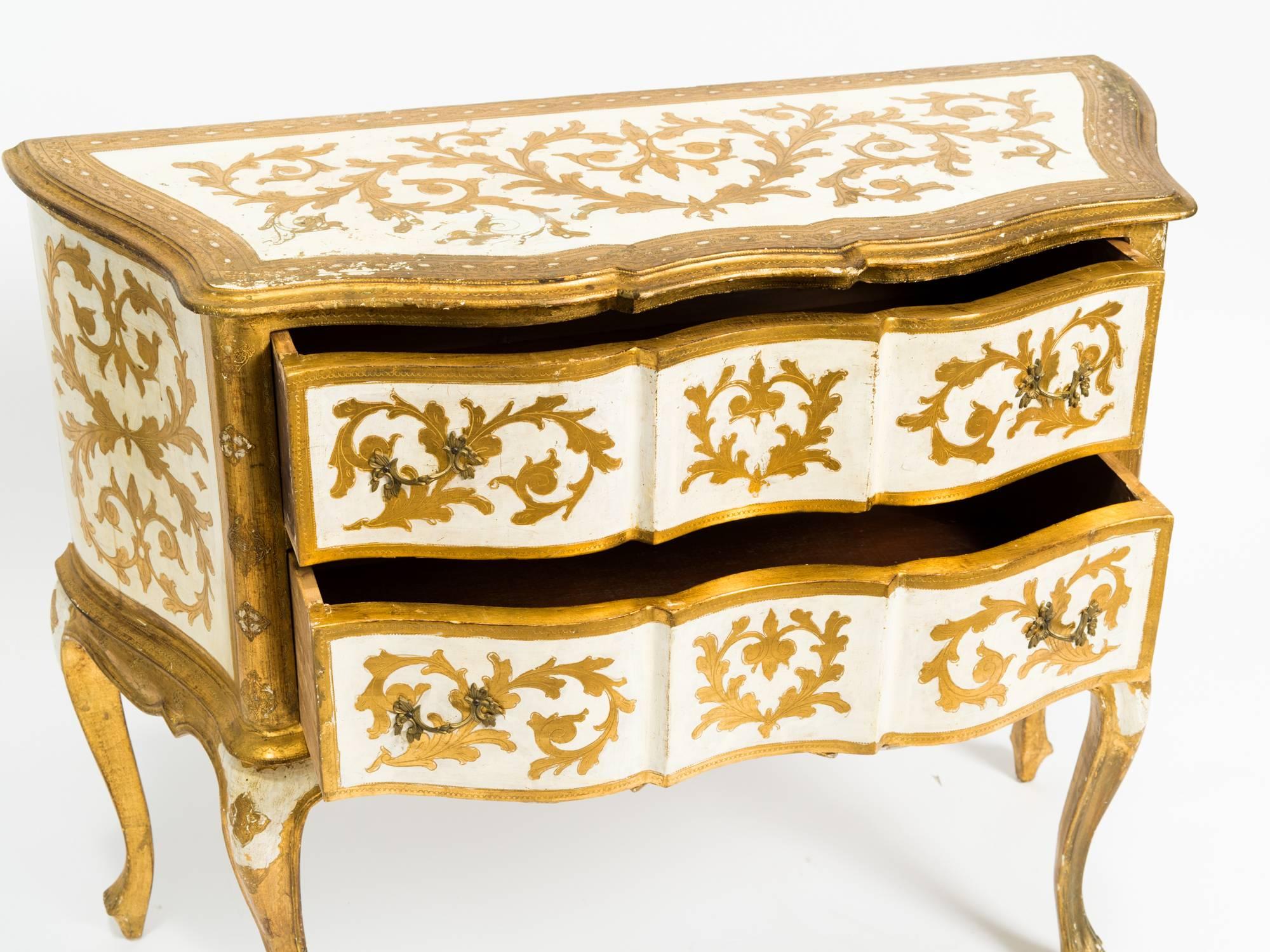 Italian Venetian gilt painted chest.
