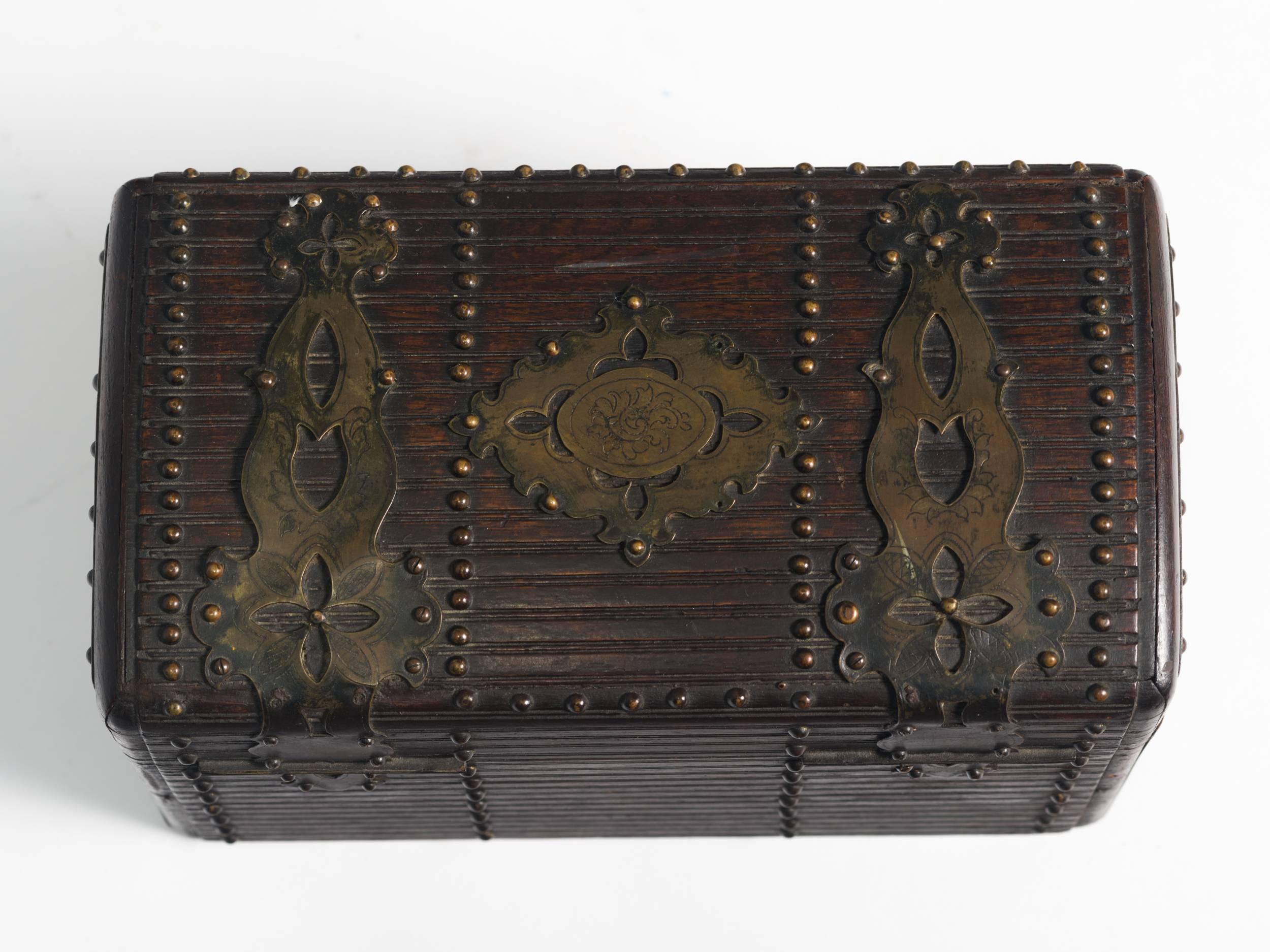 19th Century Wood and Brass Box 1