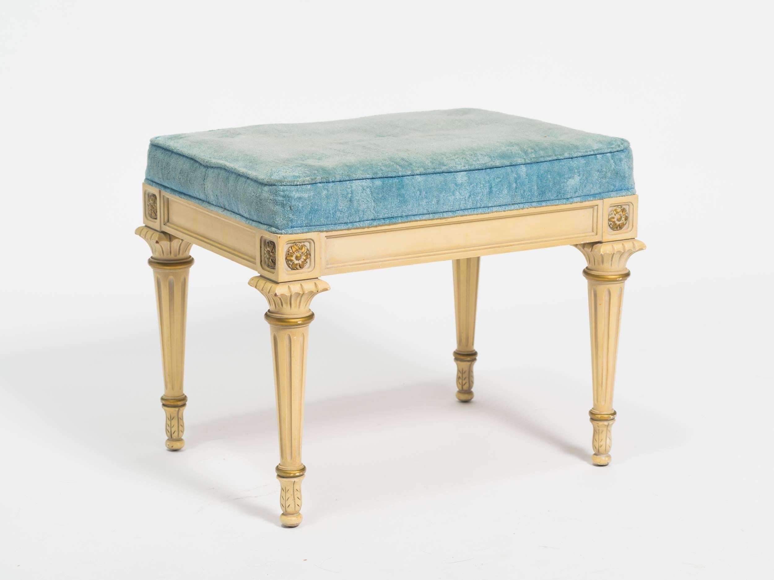 Pair of Regency Style Footstools In Good Condition In Tarrytown, NY