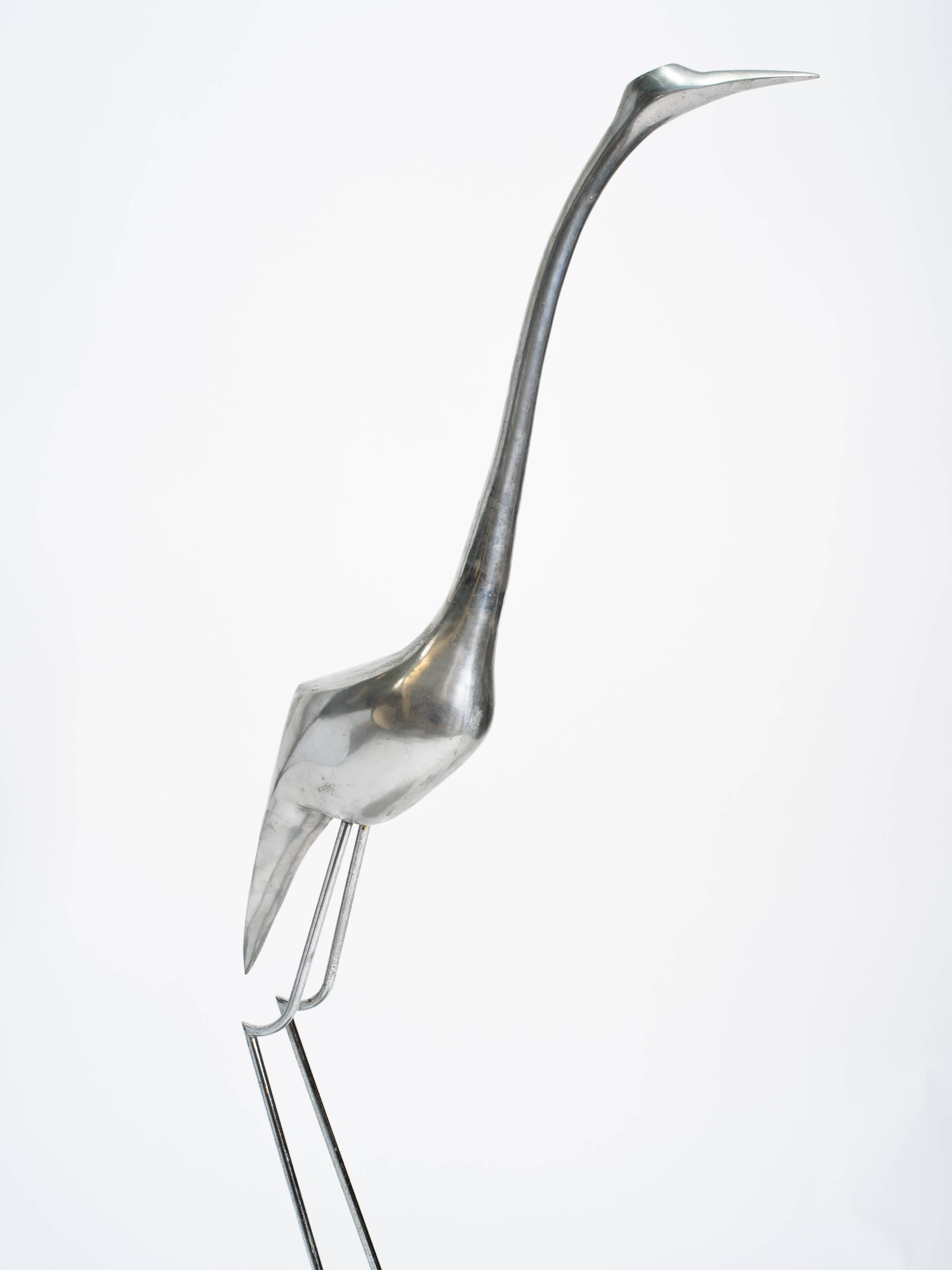 Late 20th Century Large Crane Sculpture by Curtis Jere For Sale