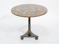 Chinese Chinoiserie Tilt-Top Table