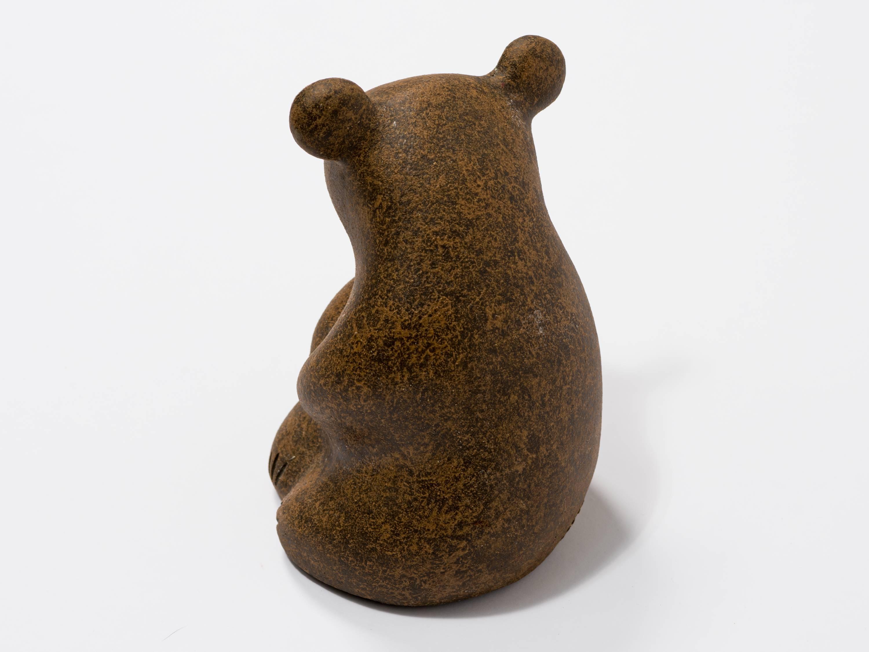 Mid-Century Modern 1970s Stoneware Koala Bear Sculpture by John H. Seymour