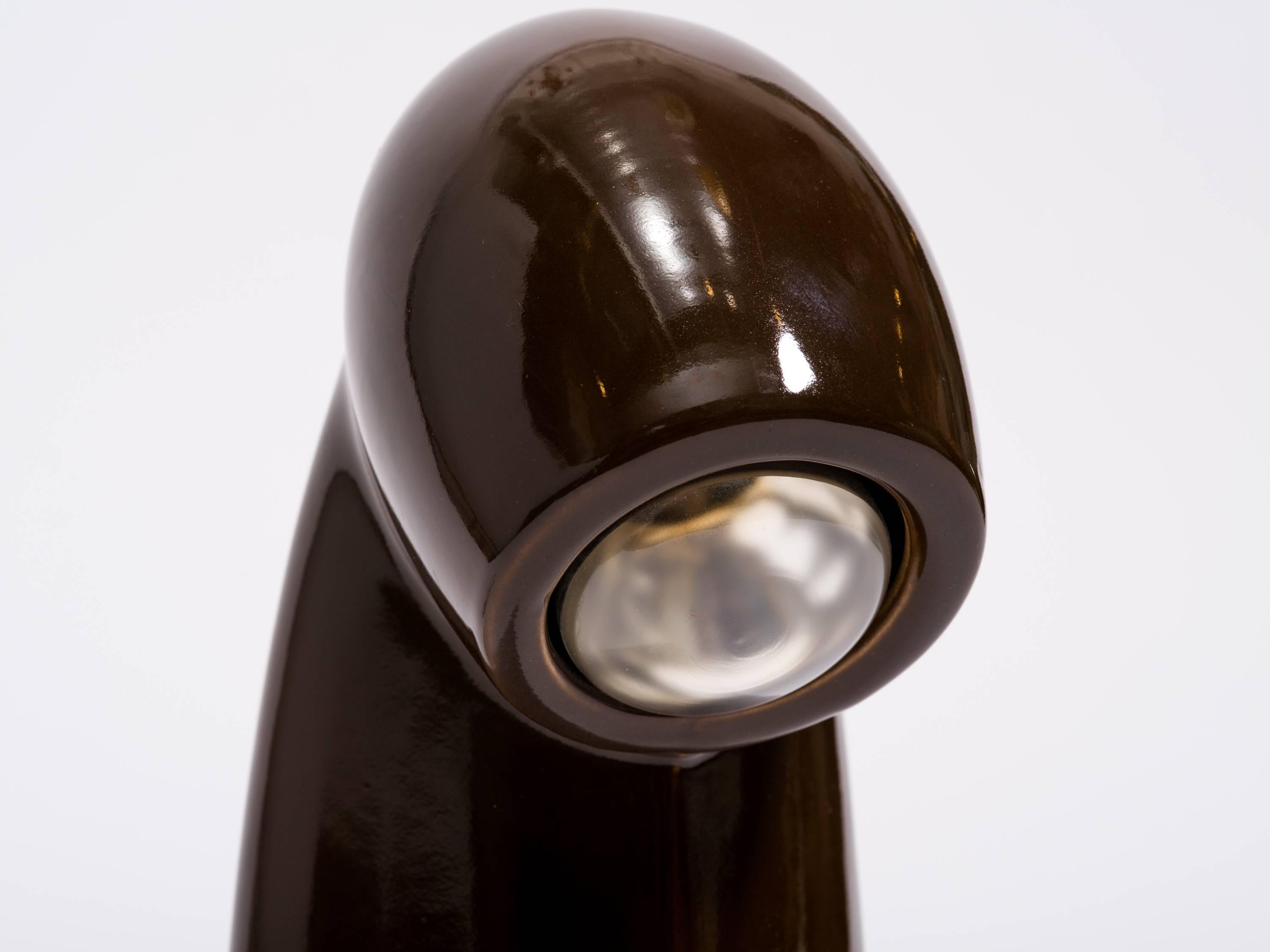 Late 20th Century Ceramic Periscope Table Lamp