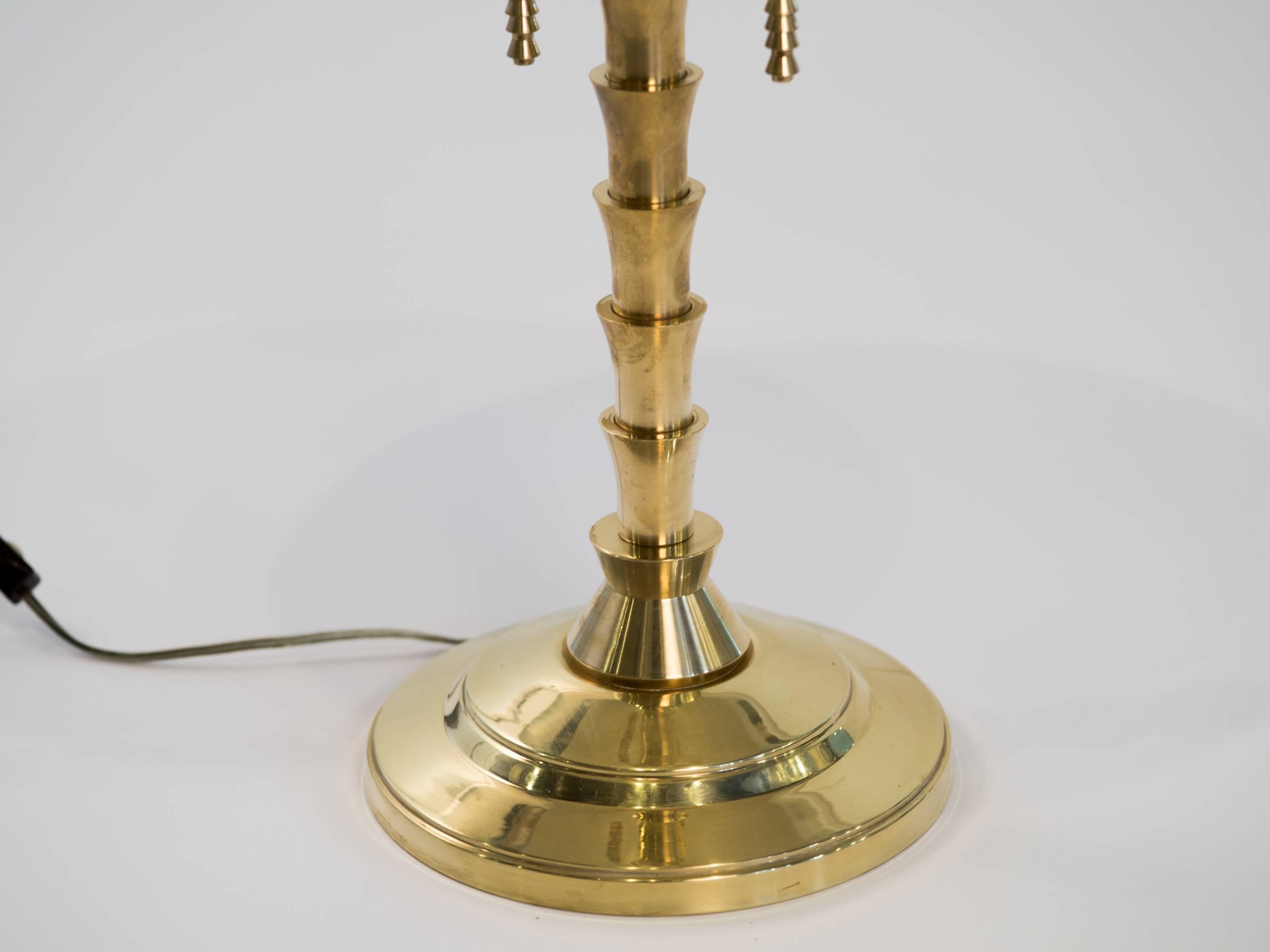 Mid-Century Modern Jay Spectre Brass Lamp for Hanson