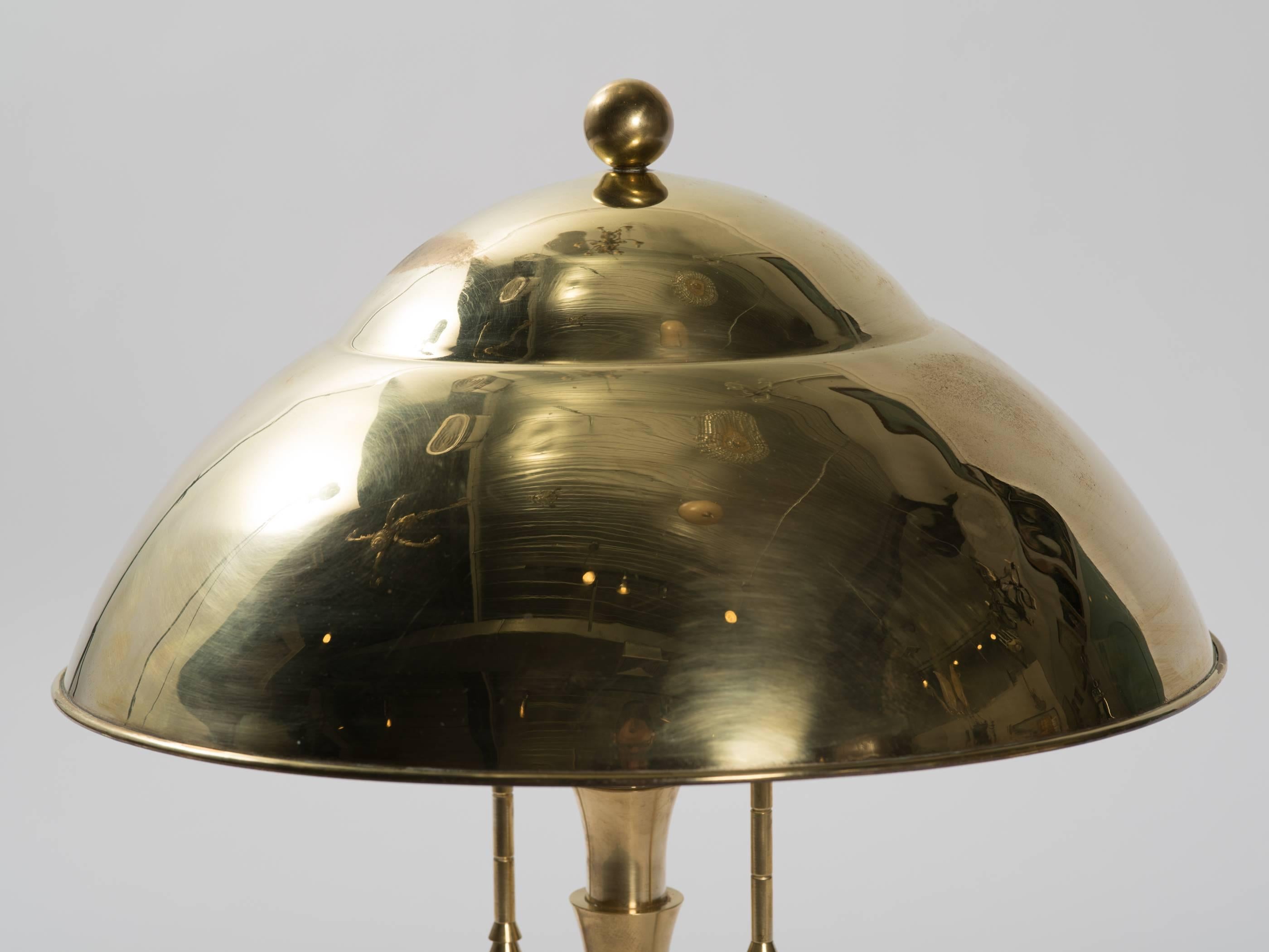 Jay Spectre Brass Lamp for Hanson In Good Condition In Tarrytown, NY
