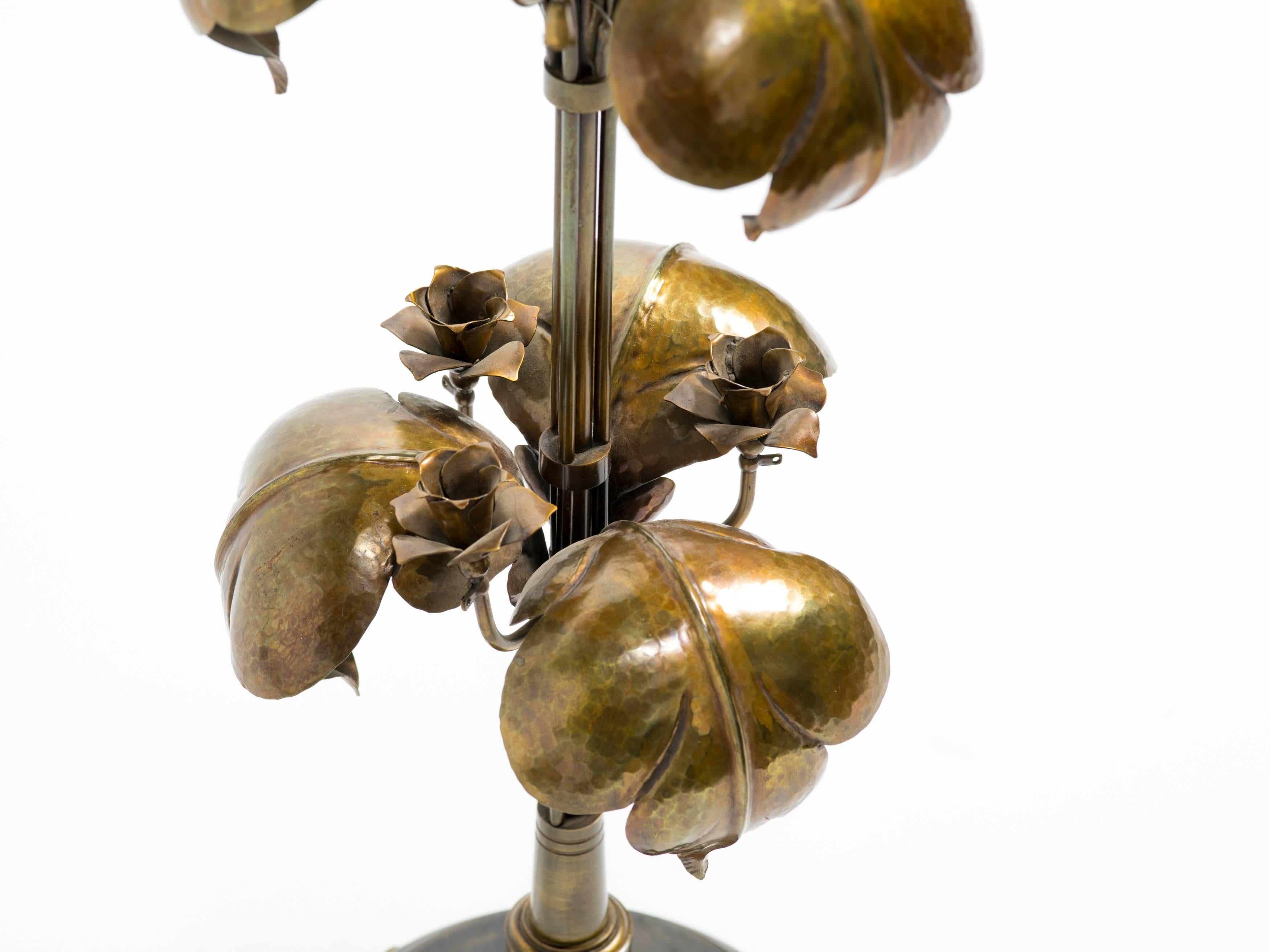 Feldman style brass tree lamp.