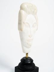 Asian Marble Bust Sculpture