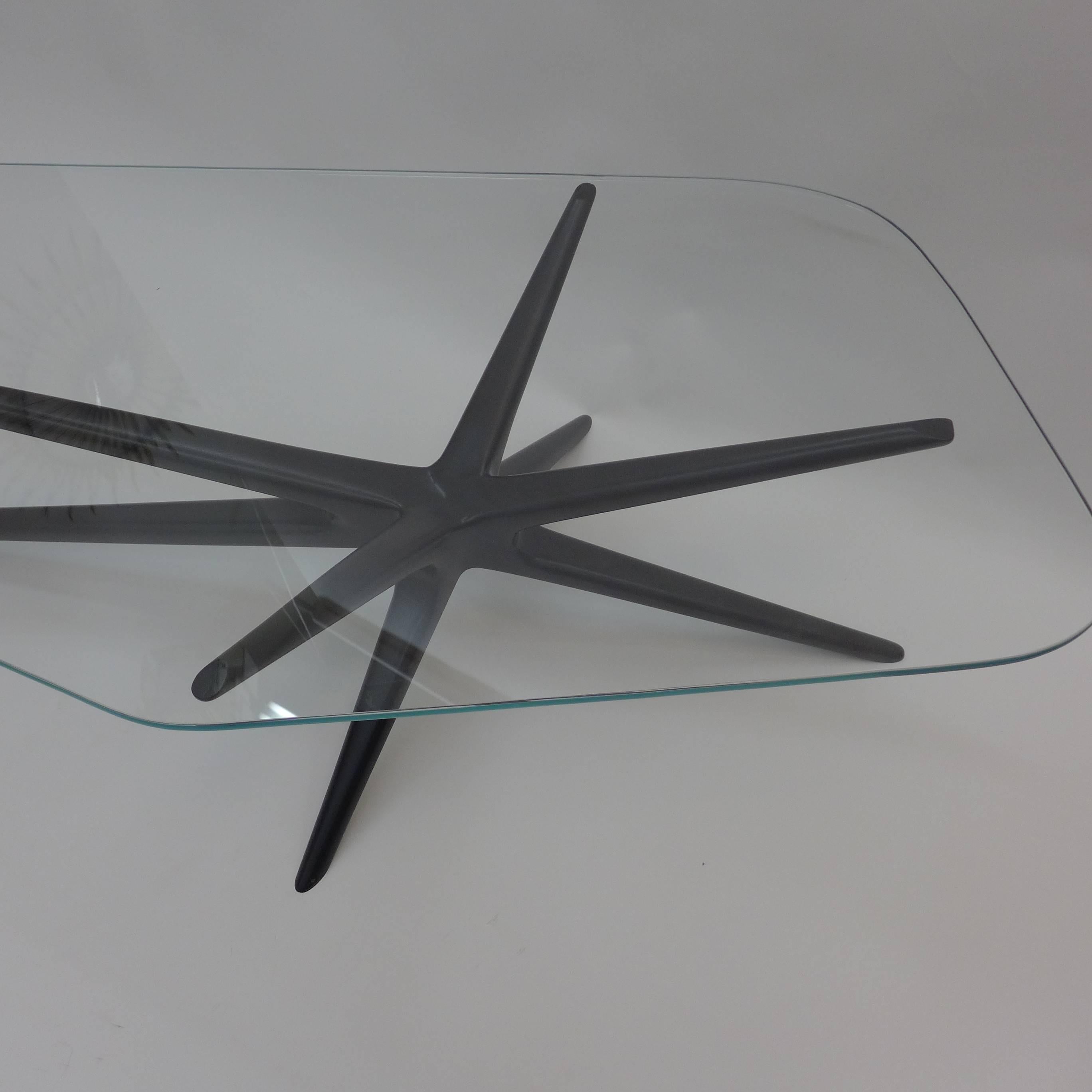 American Sputnik Coffee Table Organic Glass, Limited Edition For Sale