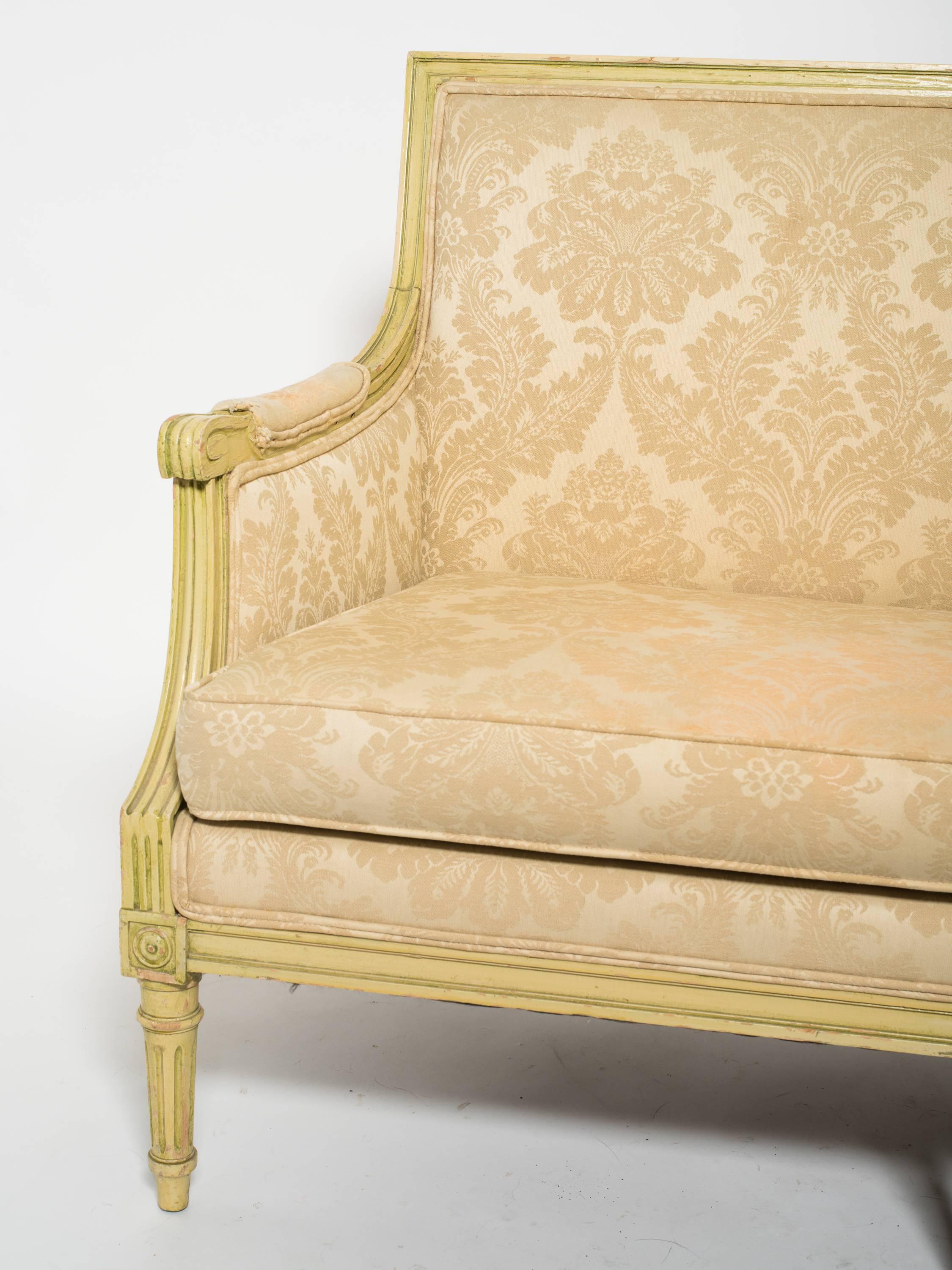 Mid-20th Century 1960s French Style Louis XVI Settee