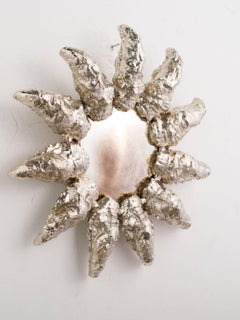 Petit French Cast Bronze Oyster Convex Mirror