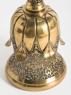 Large  Brass Middle Eastern Table  Lamp