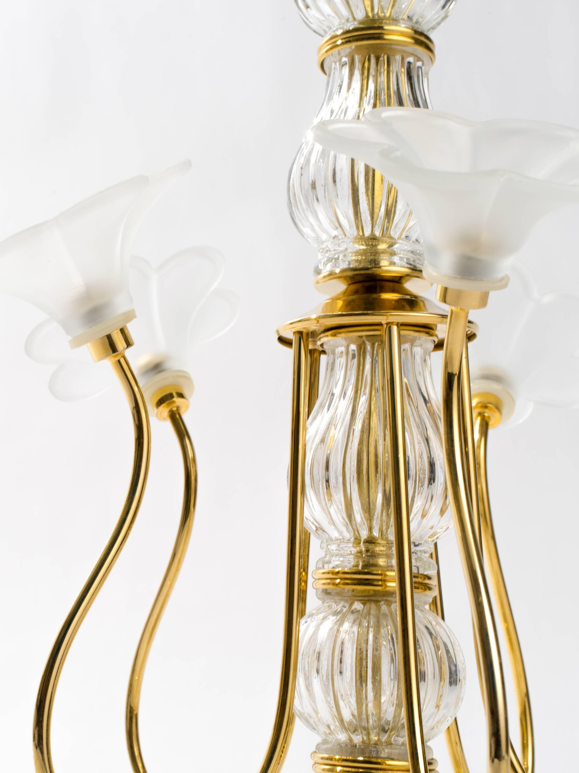 Italian Floral Glass Lamps 5