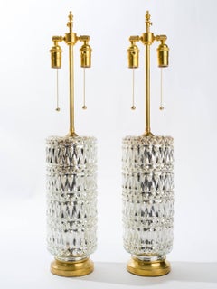 Textured Mercury Glass Lamps